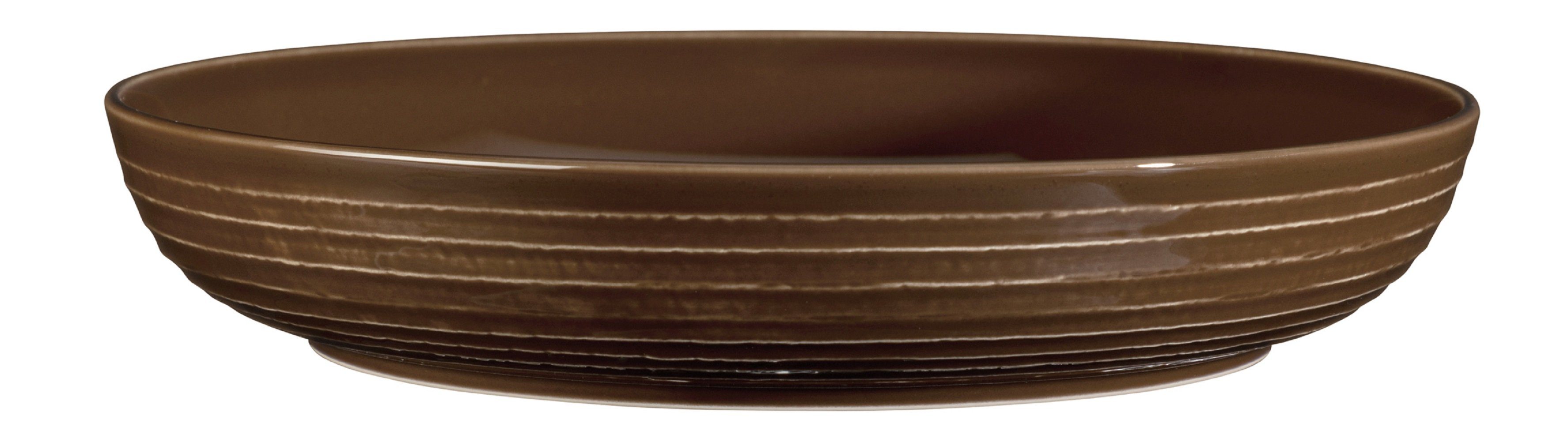 Seltmann Weiden Schüssel Seltmann Weiden Terra Erdbraun Foodbowls 28 cm, Porzellan, (1 Foodbowl)