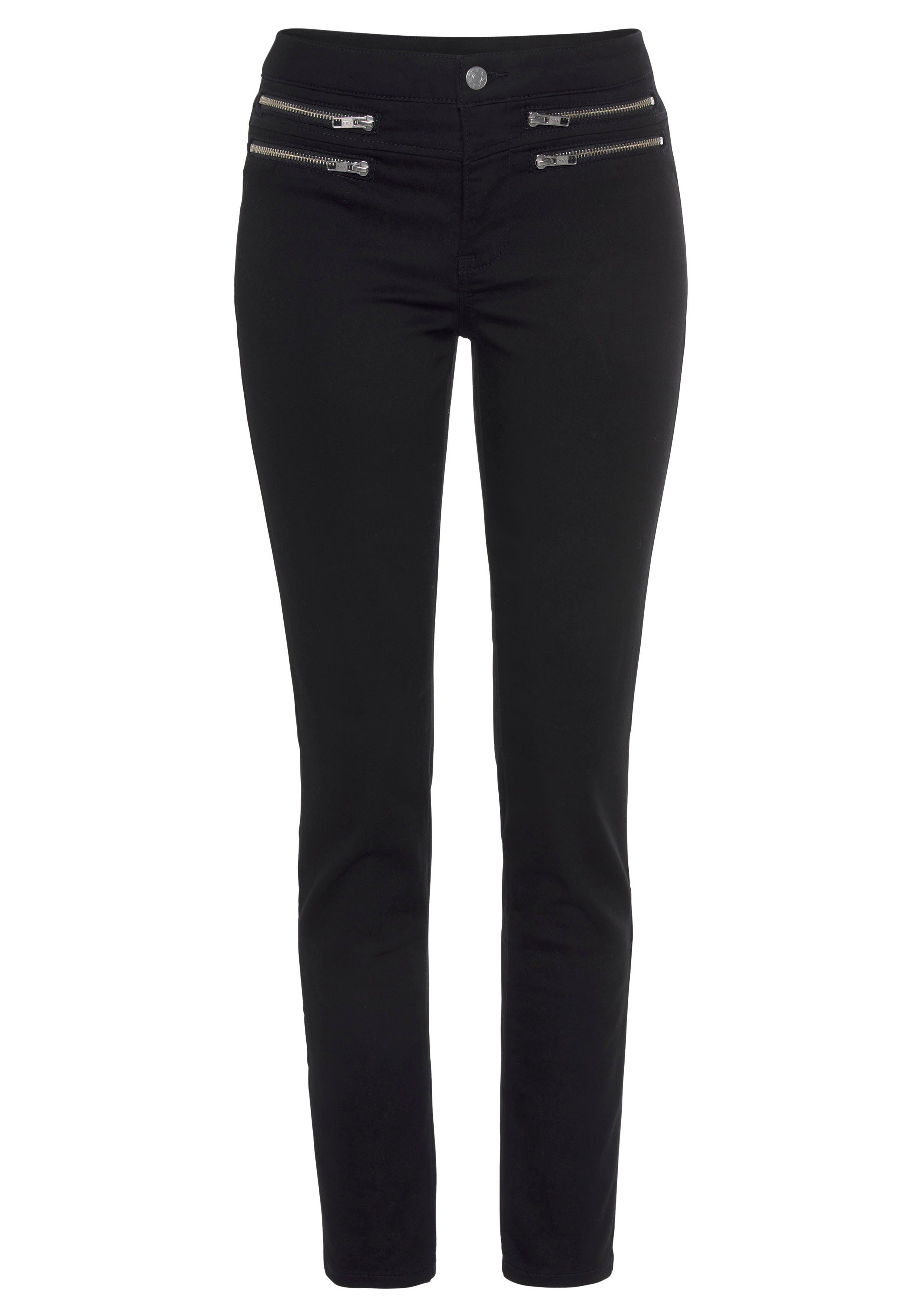 Vivance Jeggings mit Zipperdetails, elastische Skinny-Jeans, Basic. Reduzierter Preis € 39,99. Unverbindliche Preisempfehlung € 59,99
