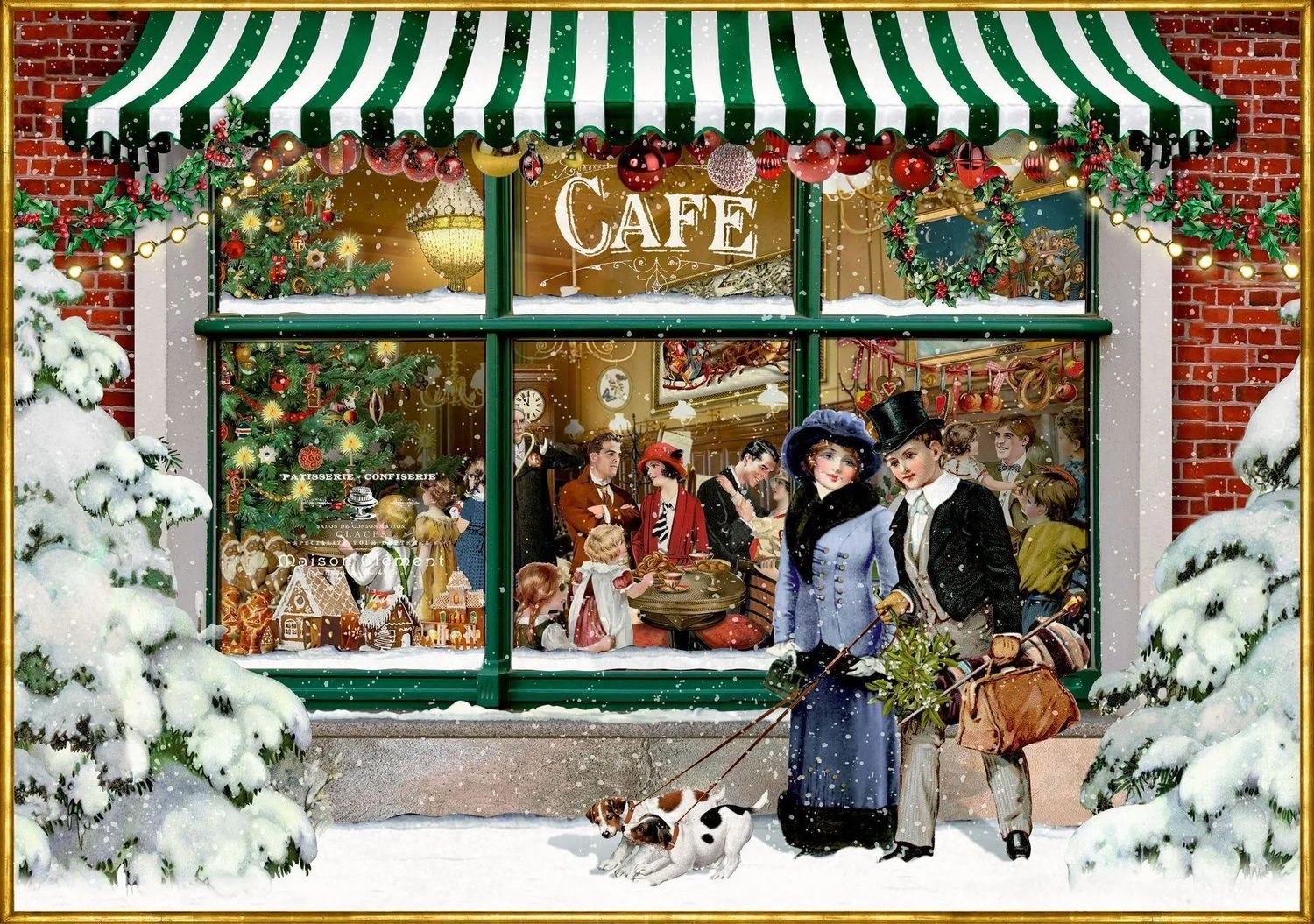 Coppenrath Puzzle Puzzle - Nostalgisches Weihnachtscafé. 1000 Teile, 1000 Puzzleteile