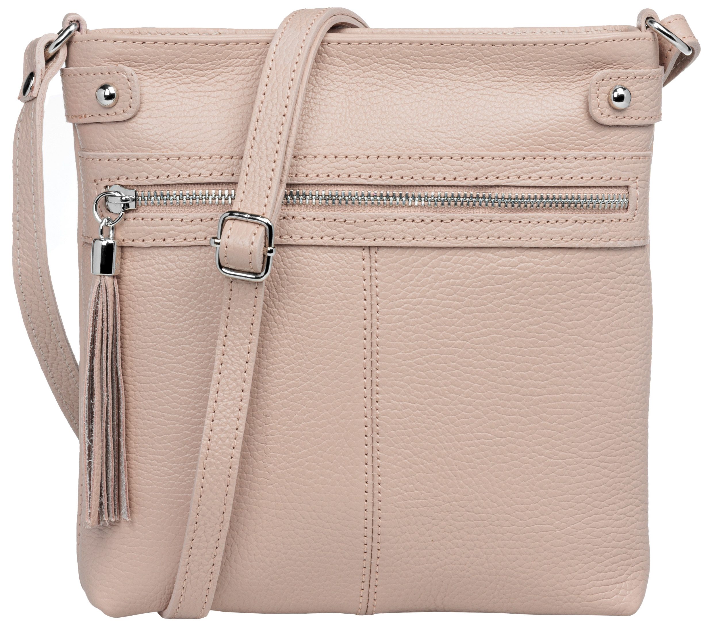 Umhängetasche Mittelgroße Crossbody Bag Leder Tasche - CLASSIC LINE - Modell No.825