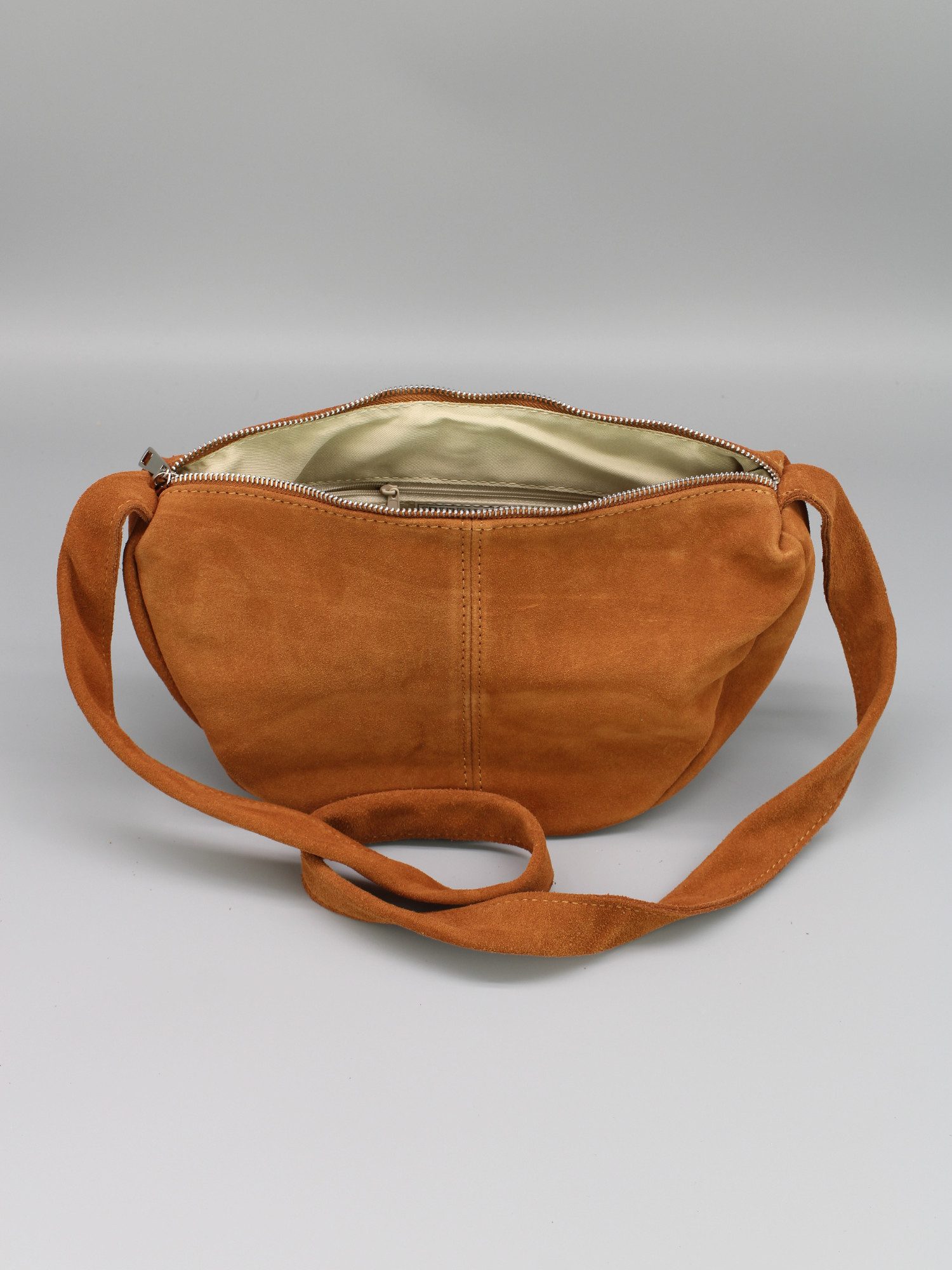 Adel Bags Schultertasche Echtleder Umhängetasche Stella – Handgefertigt aus Wildleder – Bild 5 von 5
