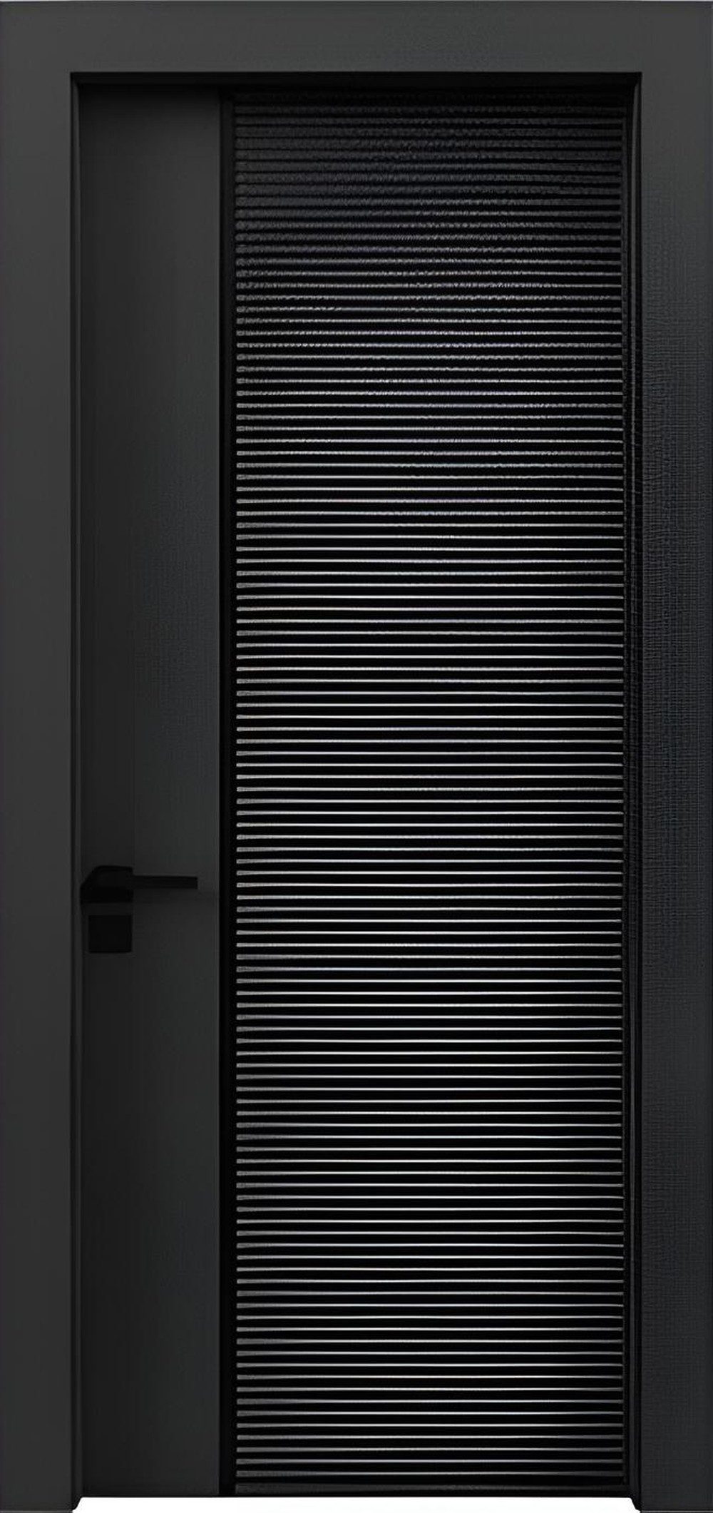 Xlmoebel Zimmertür Moderne Schwarze Haustür für Designerwohnungen, Made in Europa