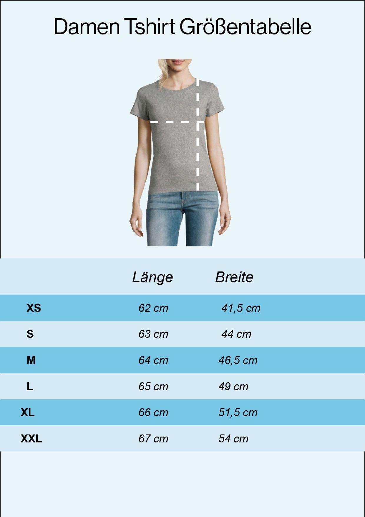 Shirt Designz Youth mit Baby Damen Schlumpf T-Shirt lustigem Frontprint Grau