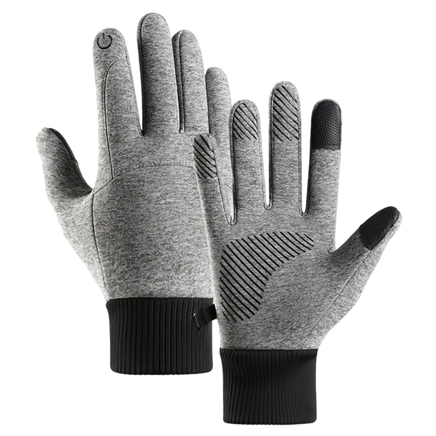 Refttenw Fleecehandschuhe Herren Damen Winterhandschuhe Motorrad Fahrrad Handschuhe Winddichte Touchscreen Anti-Rutsch