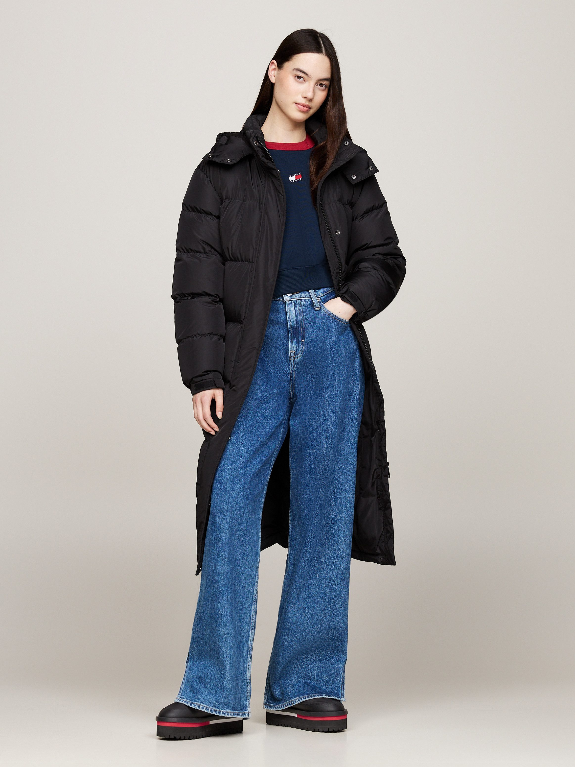 Tommy Jeans TJW NYLON FLATFORM BOOT WL Winterboots, Plateau, Snowboots, Ank günstig online kaufen