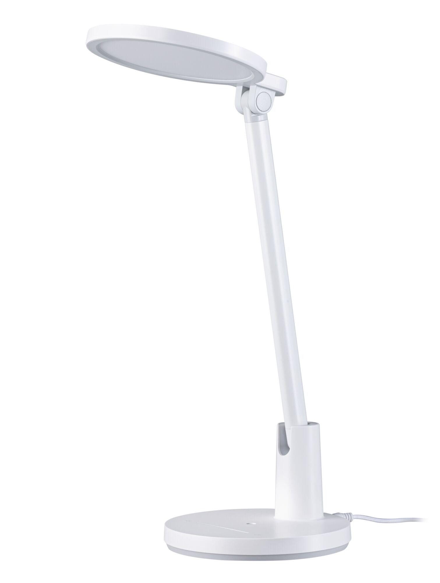 Paulmann LED Schreibtischlampe Darba 4000K 1150lm 15W Weiß matt, LED fest integriert, Neutralweiß, Smart Home