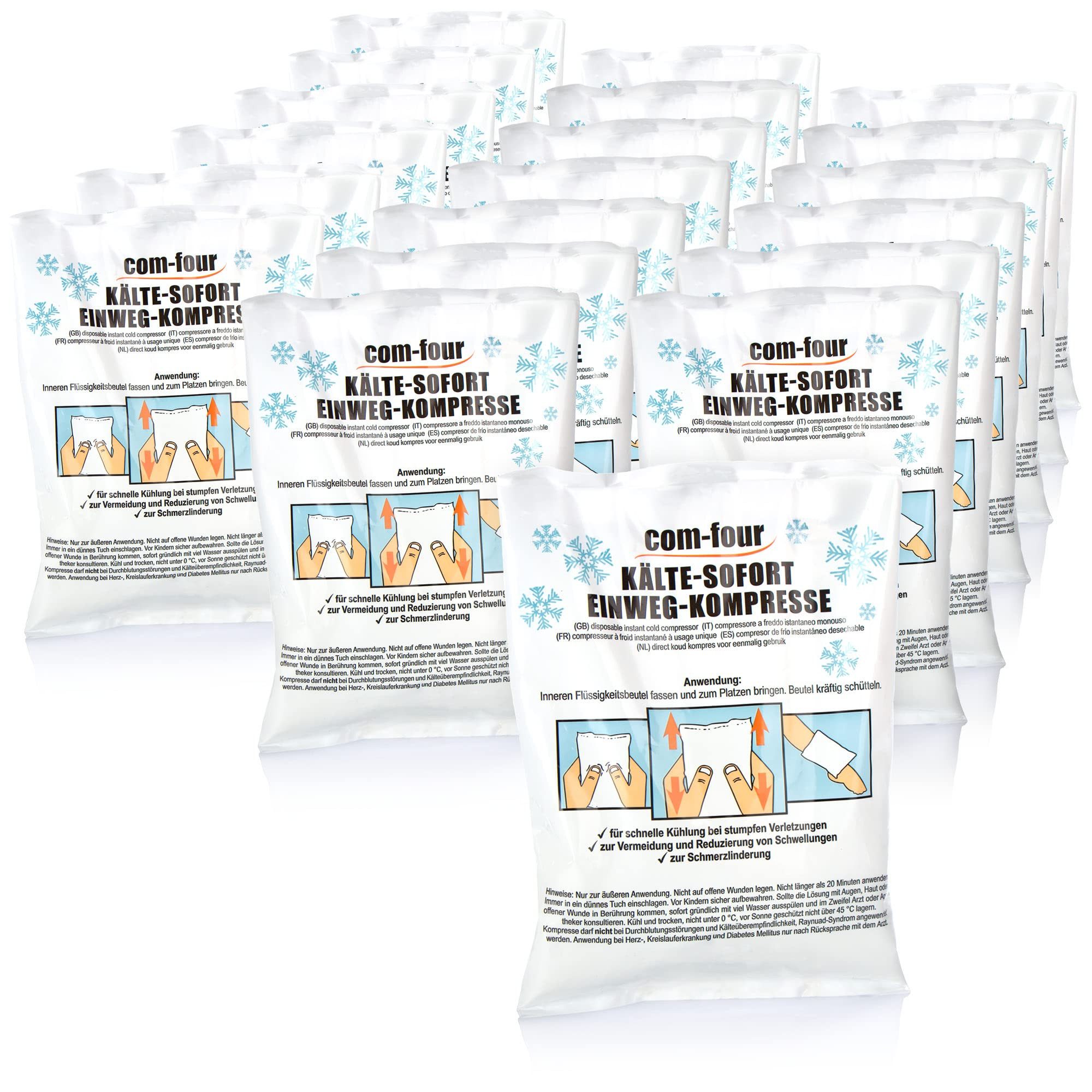 com-four Kühlpad, 20-tlg.