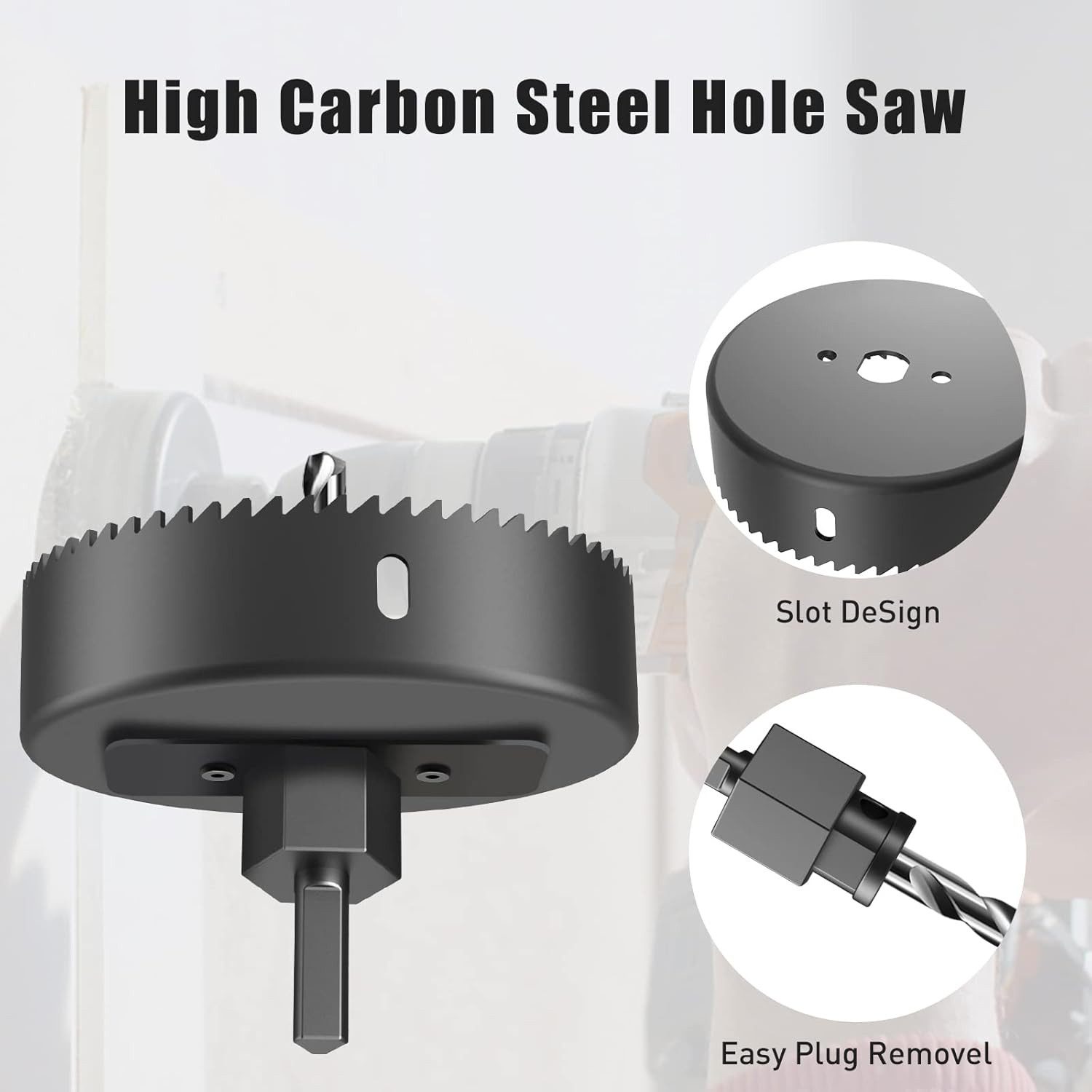 HYCHIKA BETTER TOOLS FOR BETTER LIFE Lochsäge Hole Saw Kits, HYCHIKA 13 Hole Saws – Bild 4 von 5