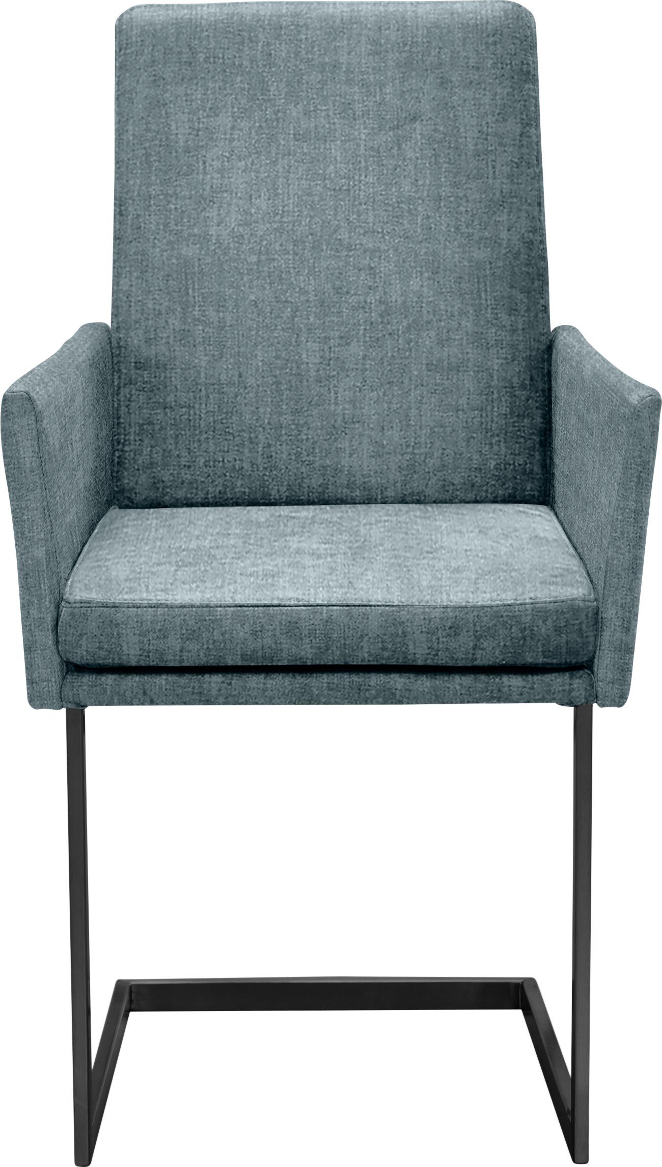 K+W Komfort & Wohnen Armlehnstuhl, stabiles Hochkantrohr, Untergestell in Edelstahloptik oder schwarz | Stühle