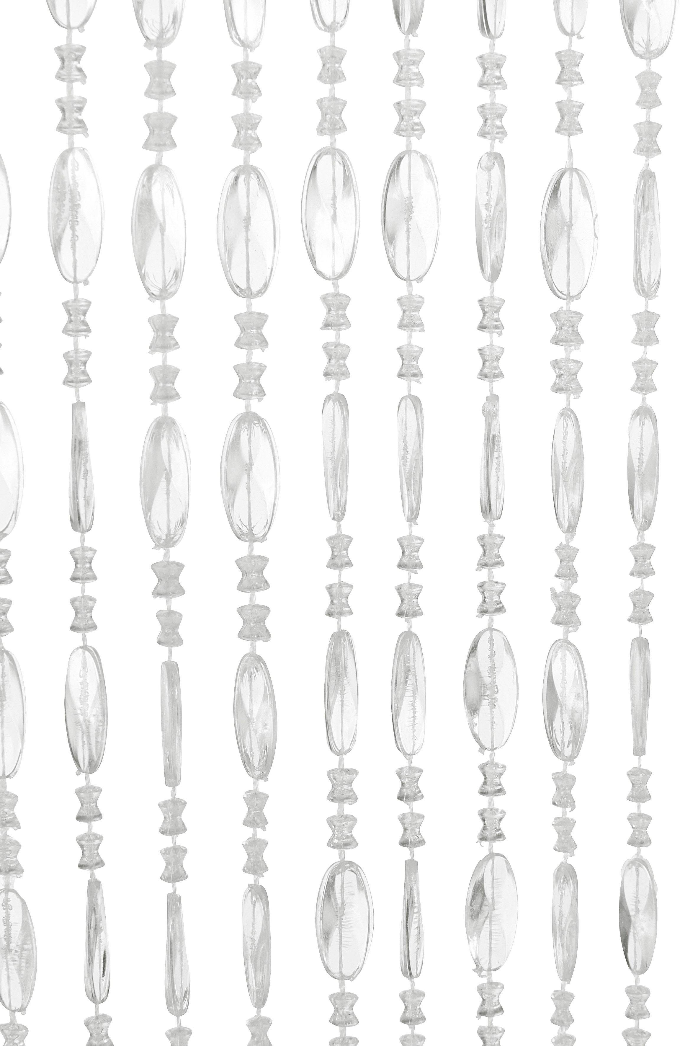 locker Türvorhang Diamonds (1 St), Hakenaufhängung, halbtransparent, Kunststoff klar, 72 Stränge, 90x200 cm