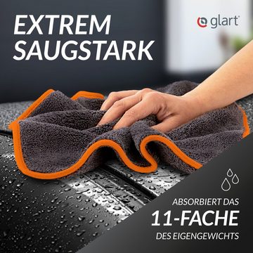 Glart 443TPO Auto Poliertuch 3er Set, Mikrofaser saugstark, weich, 40x40 cm Mikrofasertuch (80% Polyester, 20% Nylon, 40x40 cm)