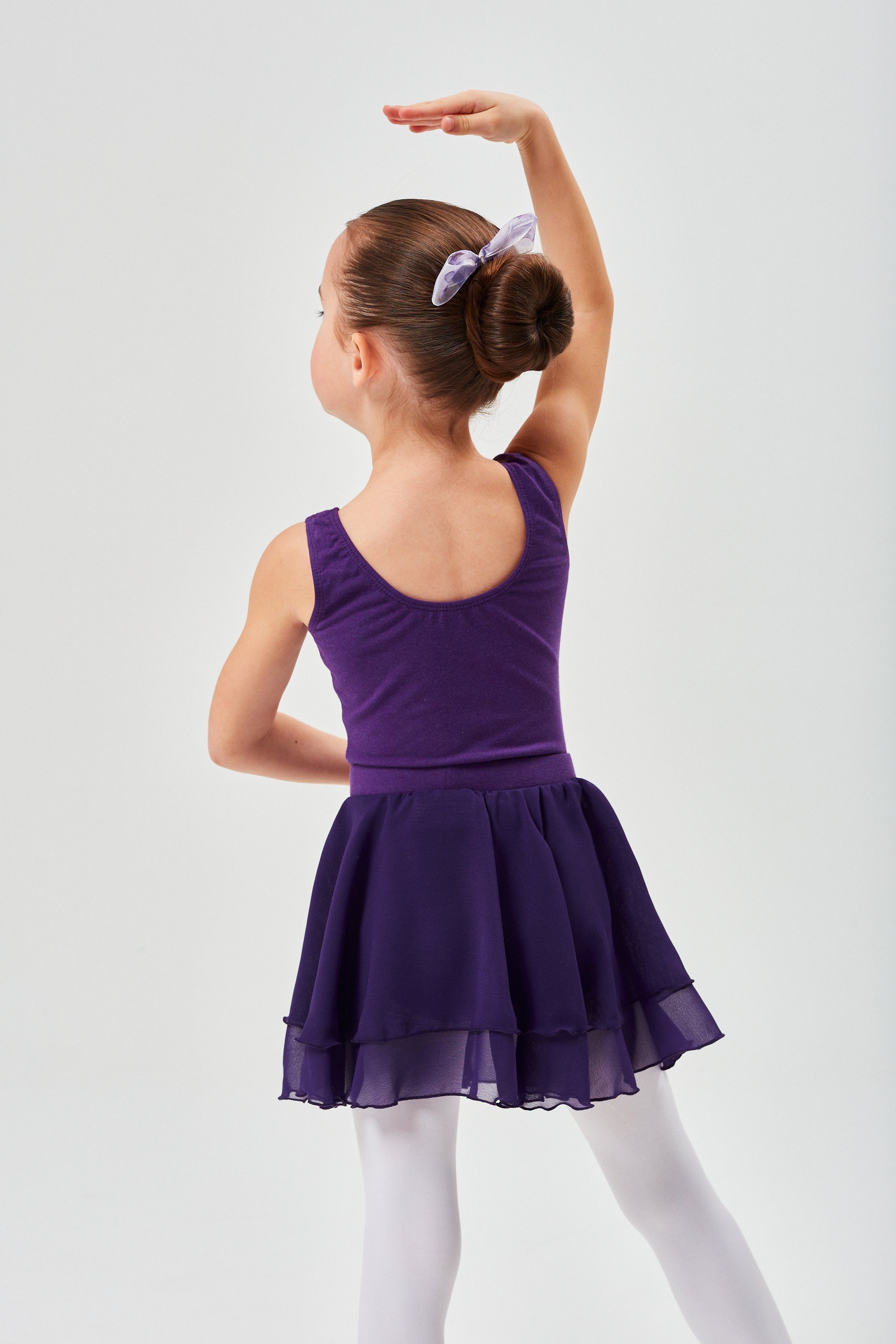 tanzmuster Schlupfrock Ballettrock Elli aus Chiffon zum Reinschlüpfen fürs Kinder Ballett