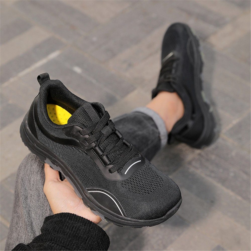 HUSK'SWARE Wanderschuh (Trekking Schuhe für breite Füße, rutschfest, stoßdämpfend, Trekking Schuhe für breite Füße, rutschfest, stoßdämpfend) Herren Wanderschuhe Breit Zehenbox Outdoor Trekkingschuhe