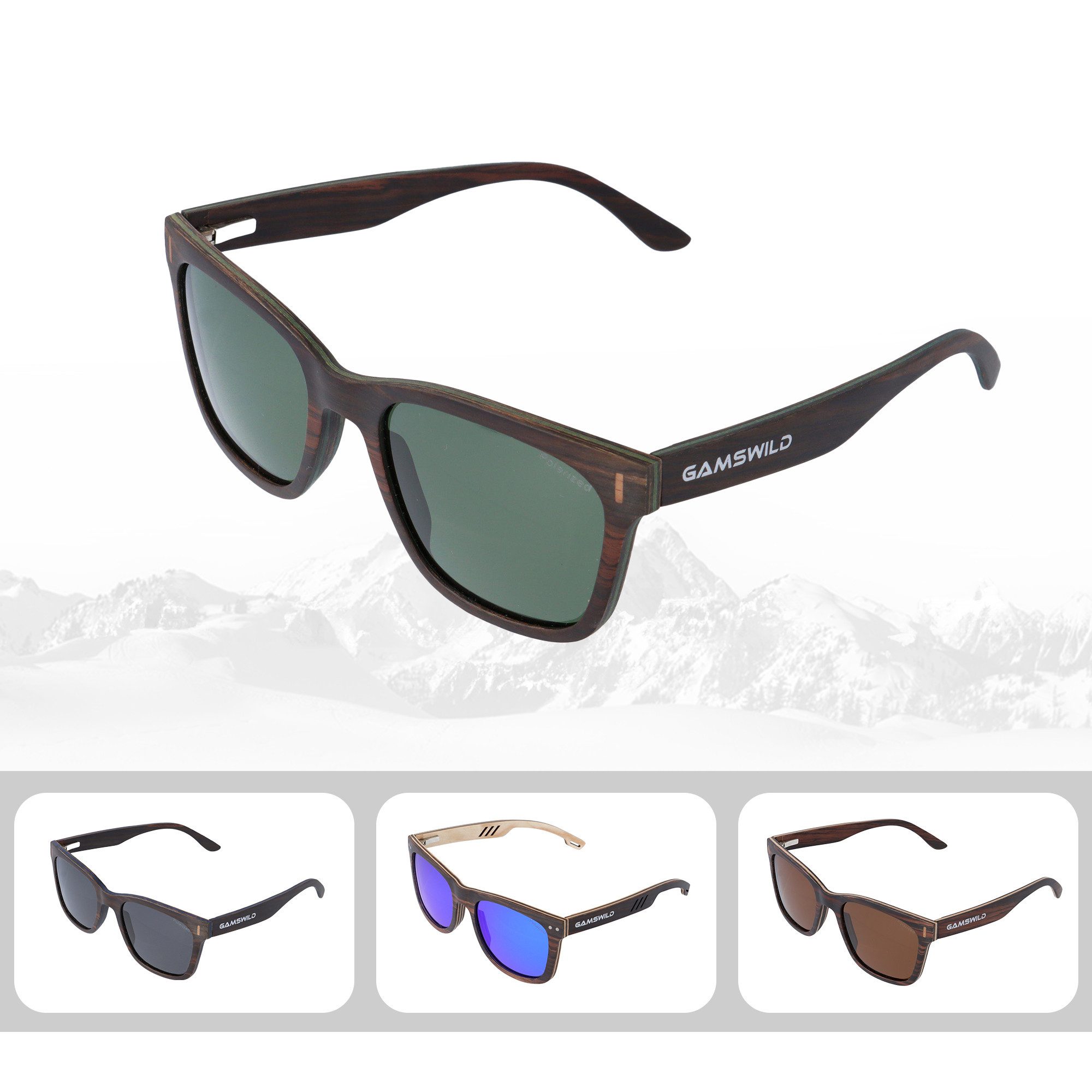 Gamswild Sonnenbrille UV400 GAMSSTYLE Holzbrille polarisierte günstig online kaufen
