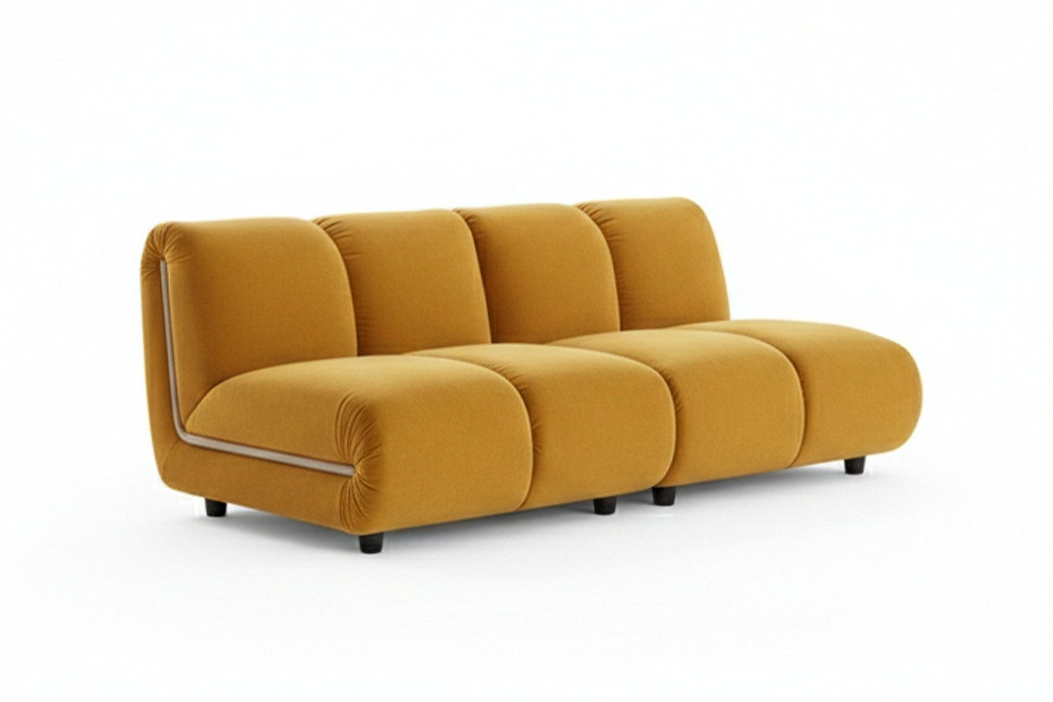 KAWOLA Sofa LAYLA – Modulares Sofa 2-tlg. – 2-Sitzer Samt – wandelbare Couch, Flexibel kombinierbar, bequemer Velvet-Bezug, hoher Sitzkomfort
