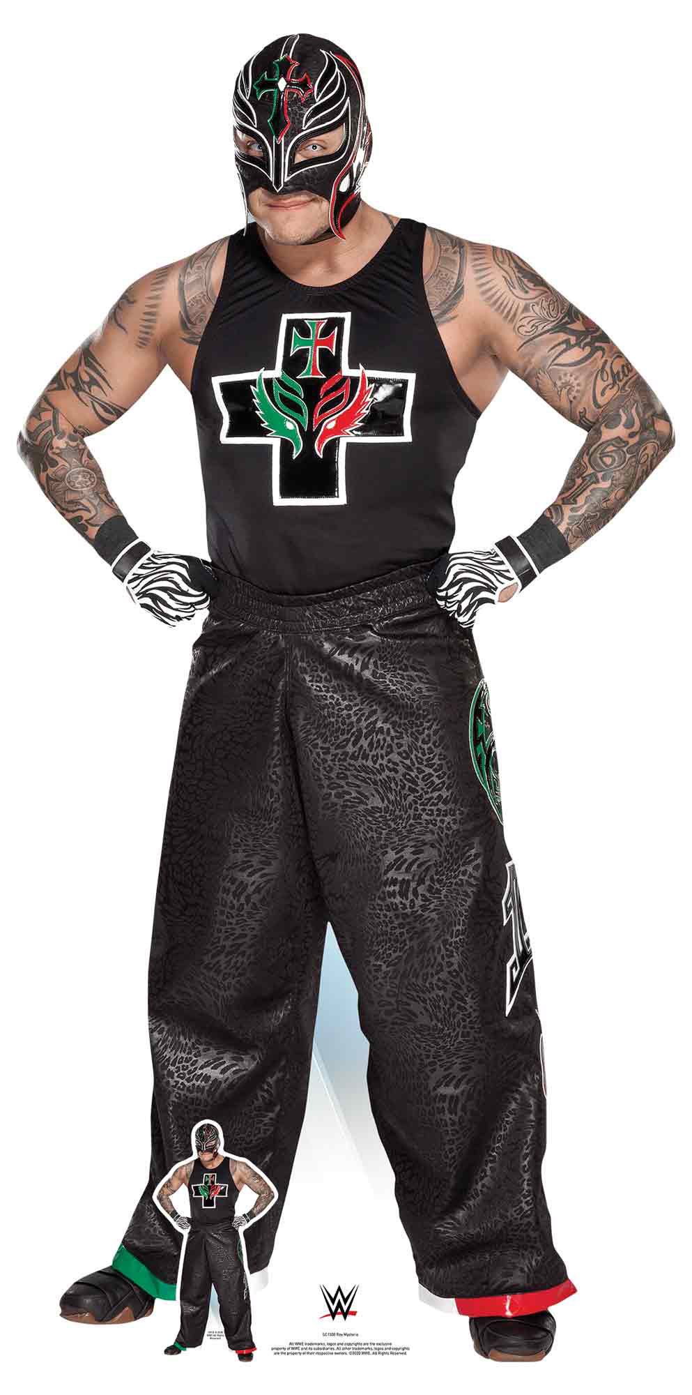 Dekofigur WWE Wrestling Pappaufsteller Rey Mysterio Pappaufsteller