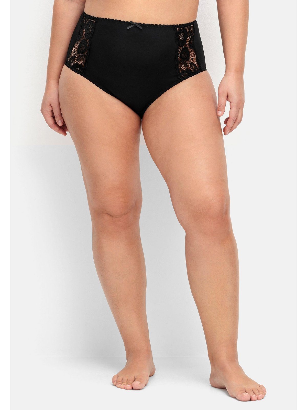 Sheego Slip Große Größen mit leicht transparenter Spitze