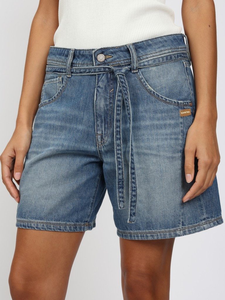 GANG Sweatshorts 94CLAIRE SHORTS baggy fit TRUE MIDBLUE