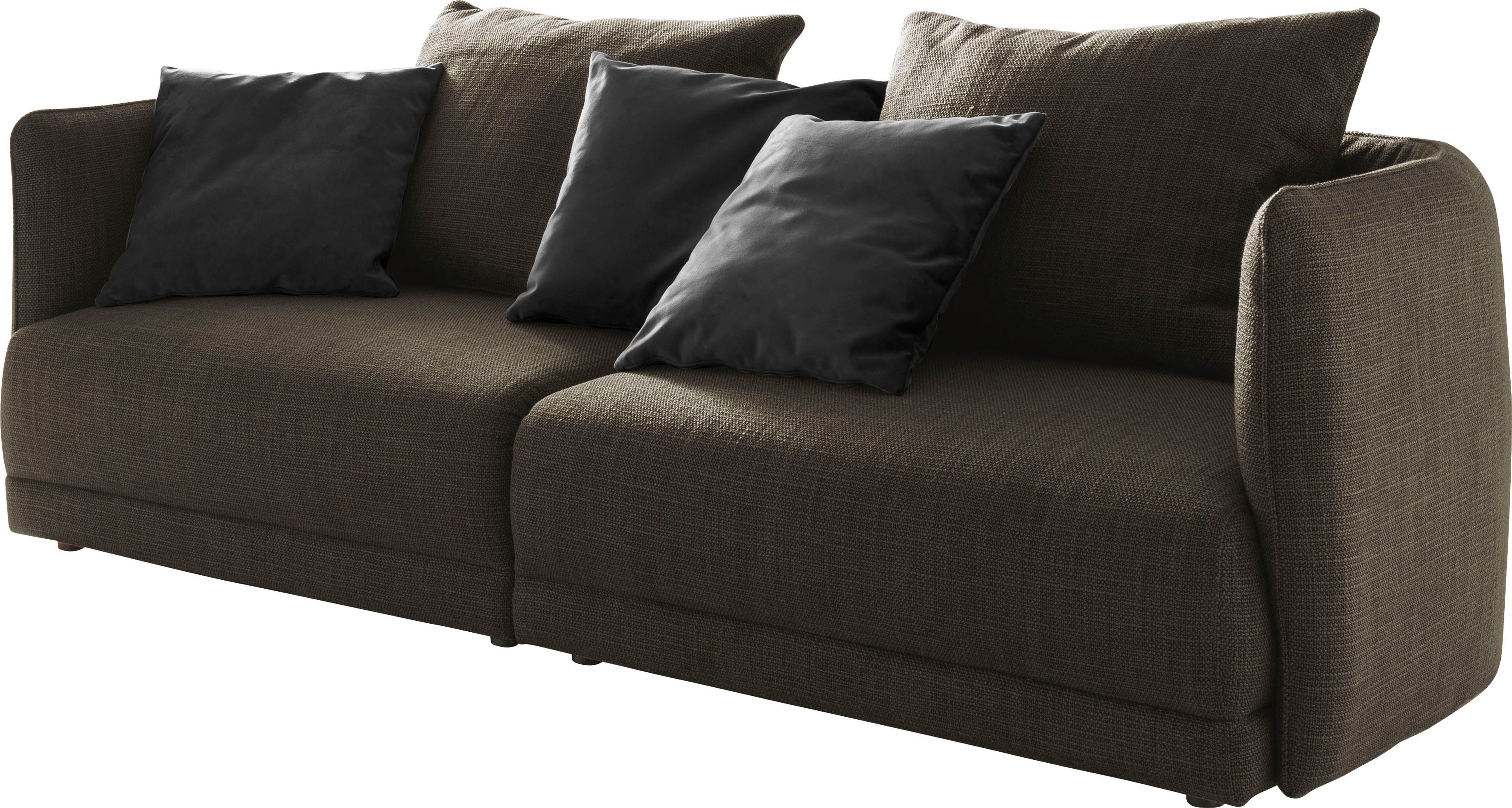 designwerk Big-Sofa New York, anmutendes Designsofa, mit schmaler Arm- & Rückenlehne