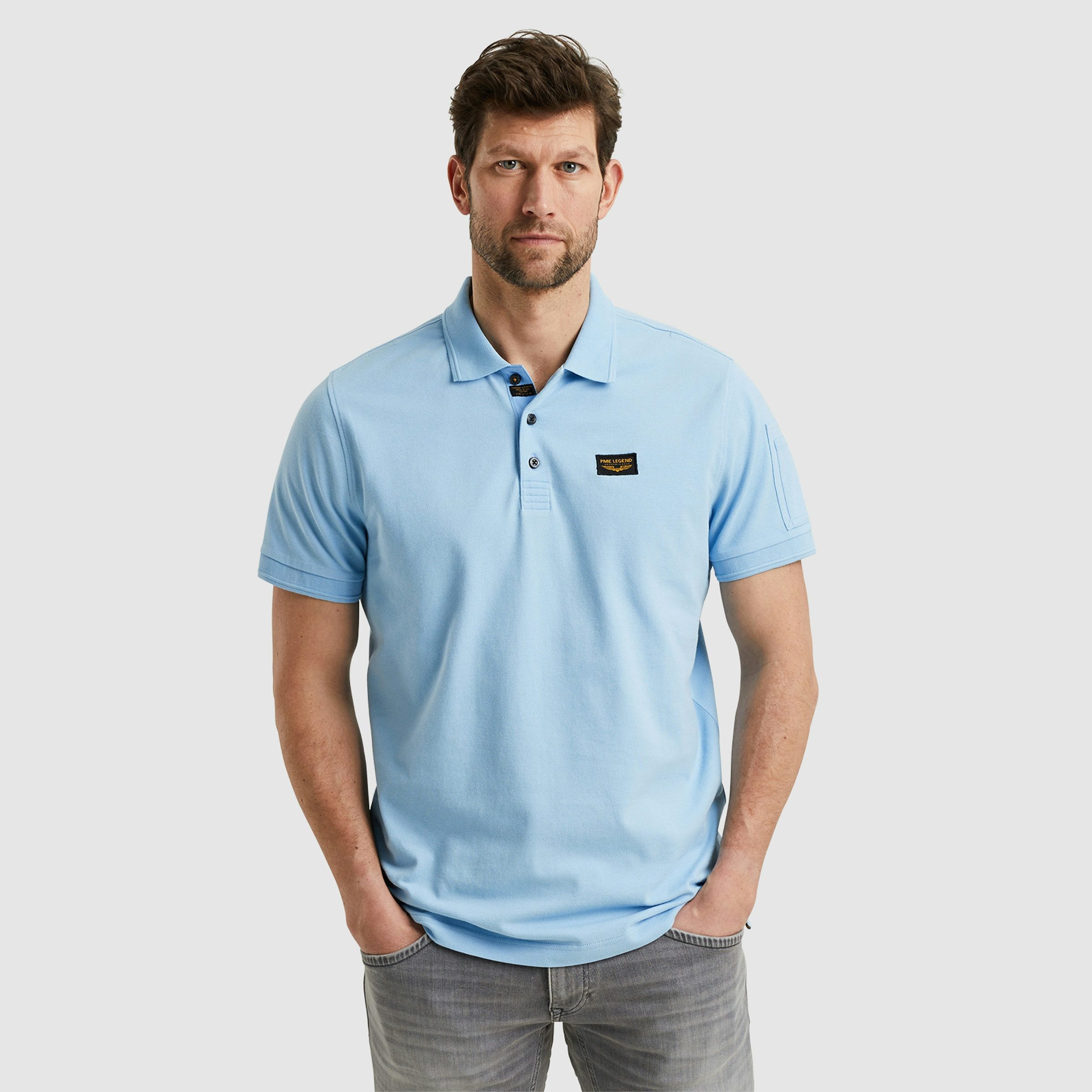 PME LEGEND Poloshirt mit Logostickerei