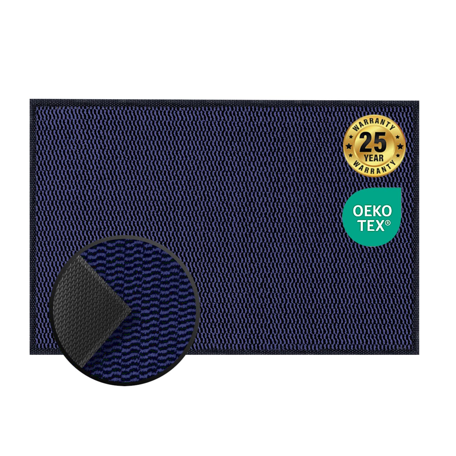 Kubus Fußmatte Schmutzfangmatte Dirtstopper Pro, Mit einer innovativen TPE-Rückseite, In verschiedenen Farben und Größen erhältlich