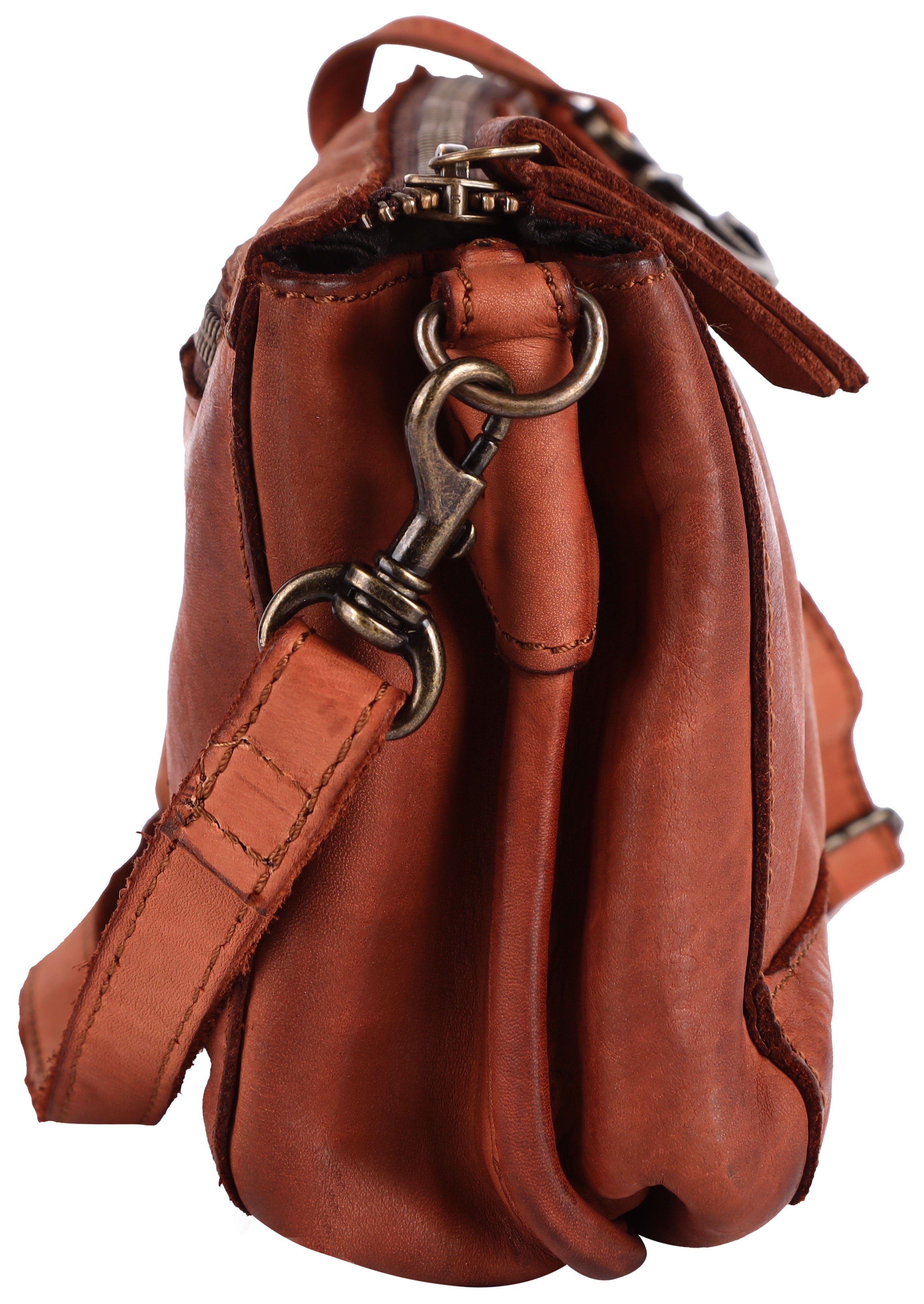 HARBOUR 2nd Umhängetasche Tiani, Schultertasche Handtasche Damen Tasche Damen mit Logoanhänger