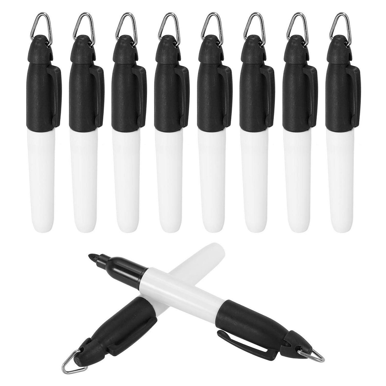 LuxusKollektion Permanentmarker Mini Permanent Marker 10er Set Schwarz
