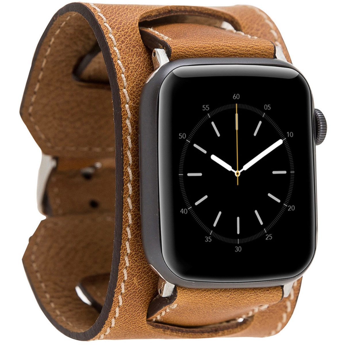 Burkley Smartwatch-Armband Exklusives Vintage Lederarmband, Handmade Stil 22