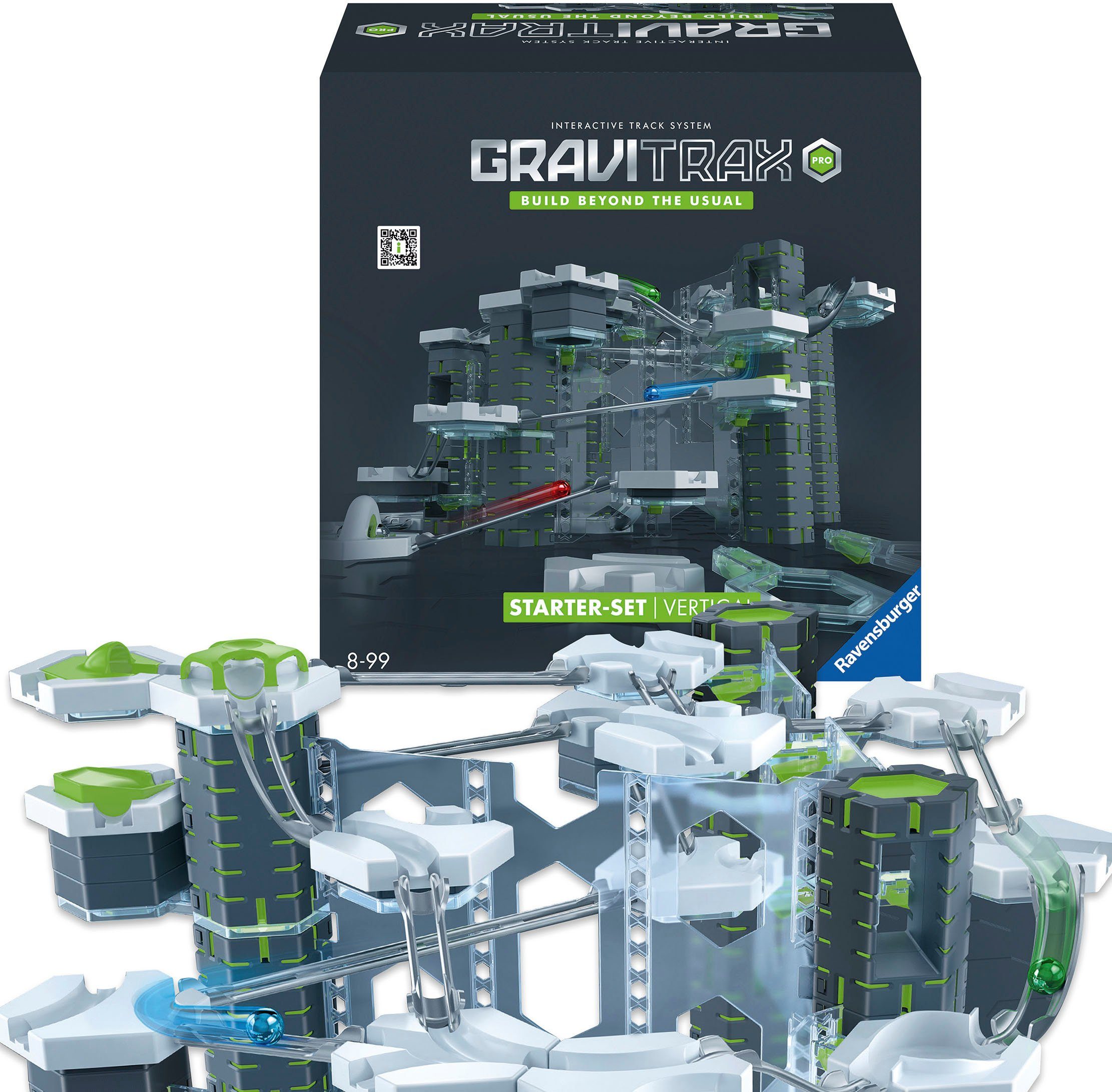 Ravensburger Kugelbahn-Bausatz GraviTrax PRO Starter-Set Vertical, Made in Europe