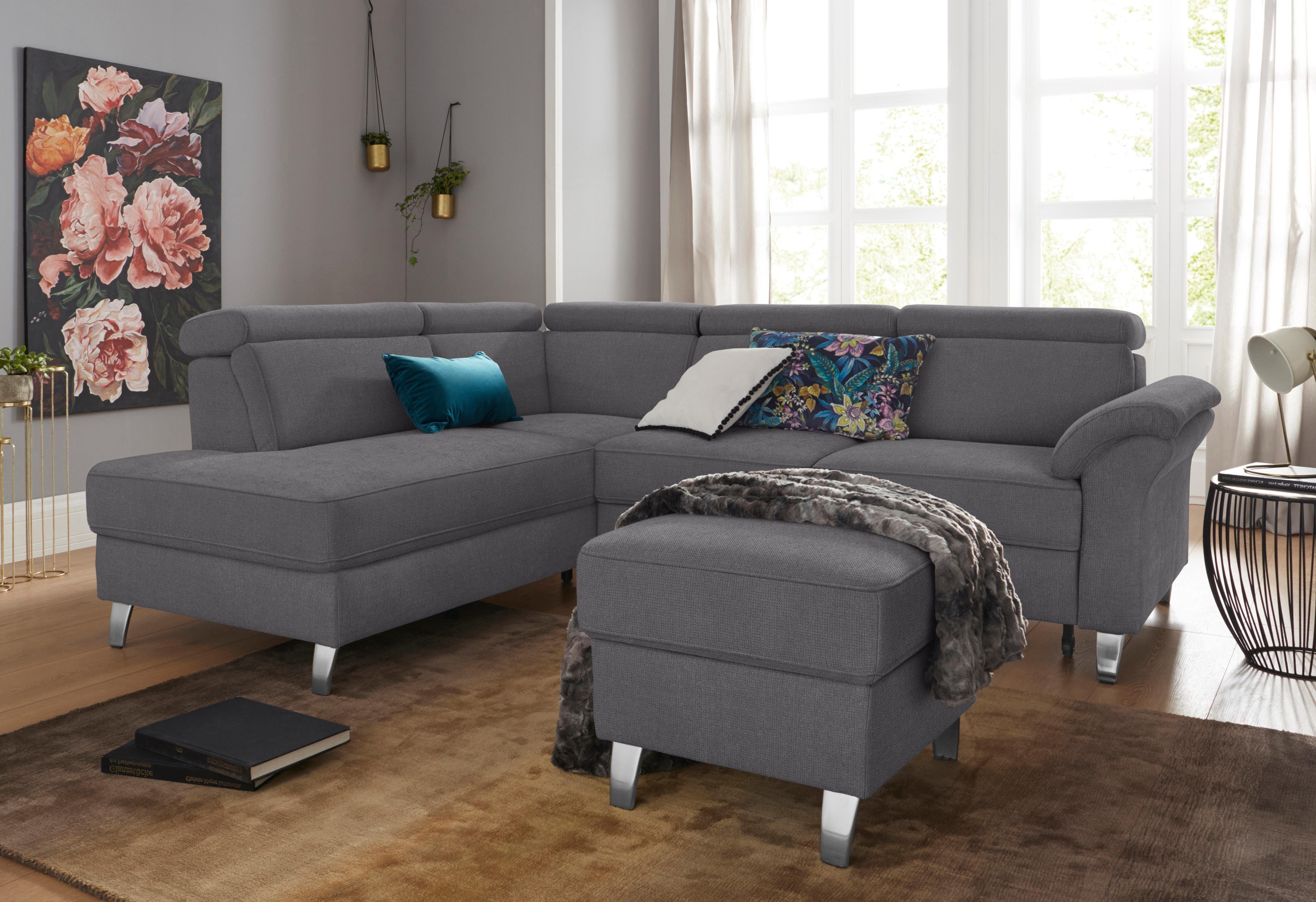 sit&more Ecksofa Arngast L-Form, inklusive Kopfteilverstellung günstig online kaufen