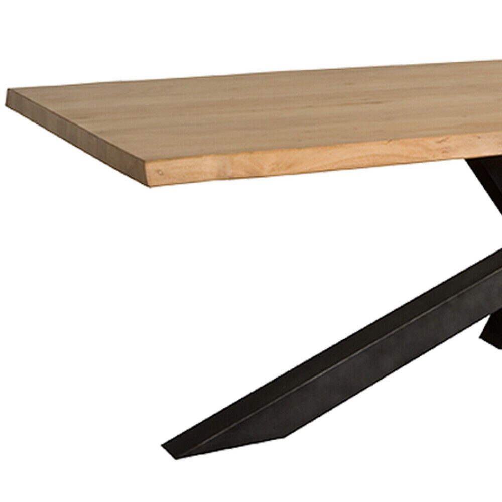 im außergewöhnliche Esstisch dasmöbelwerk Baumkantentisch 200 cm, Massivholz Design Spinnenbeine Kanten Baumkante Baumkantentisch