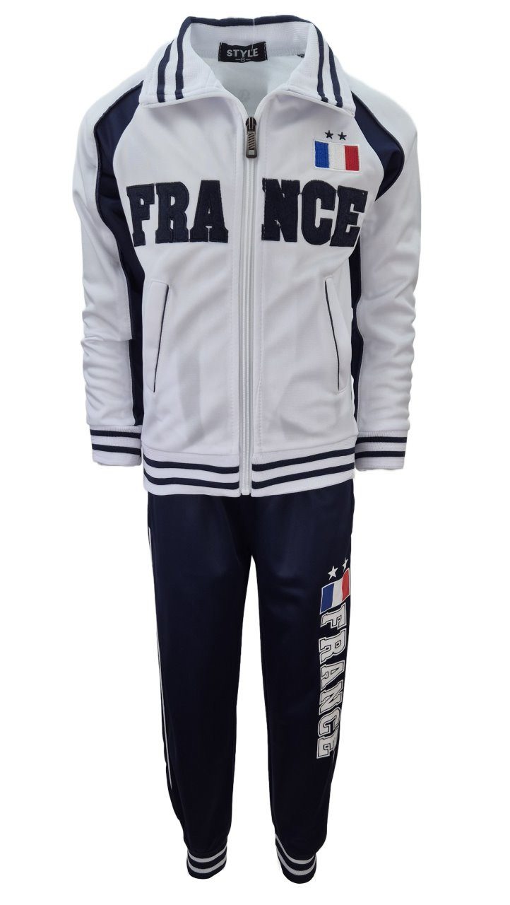 Fashion Boy Trainingsanzug Frankreich Trainingsanzug Freizeitanzug Jogginganzug JF5e (Set, Jacke + Hose)