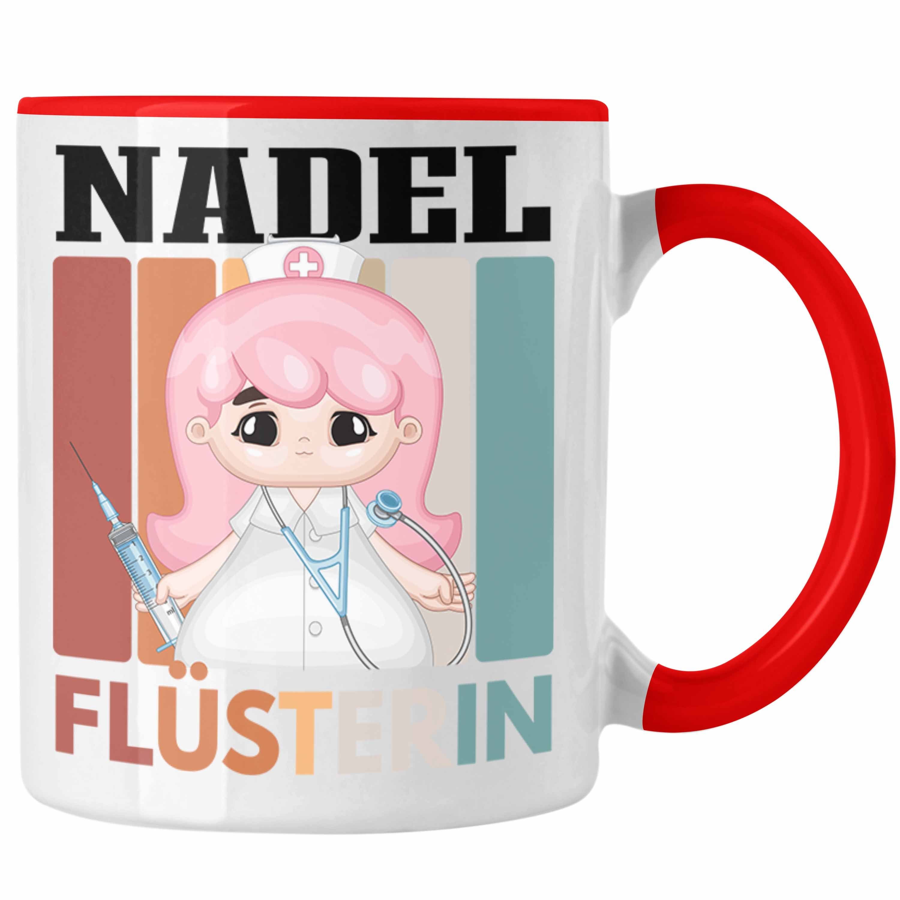 Tasse Nadel Geschenk - Rot G Trendation Flüsterin Tasse Krankenschwester Trendation Lustige