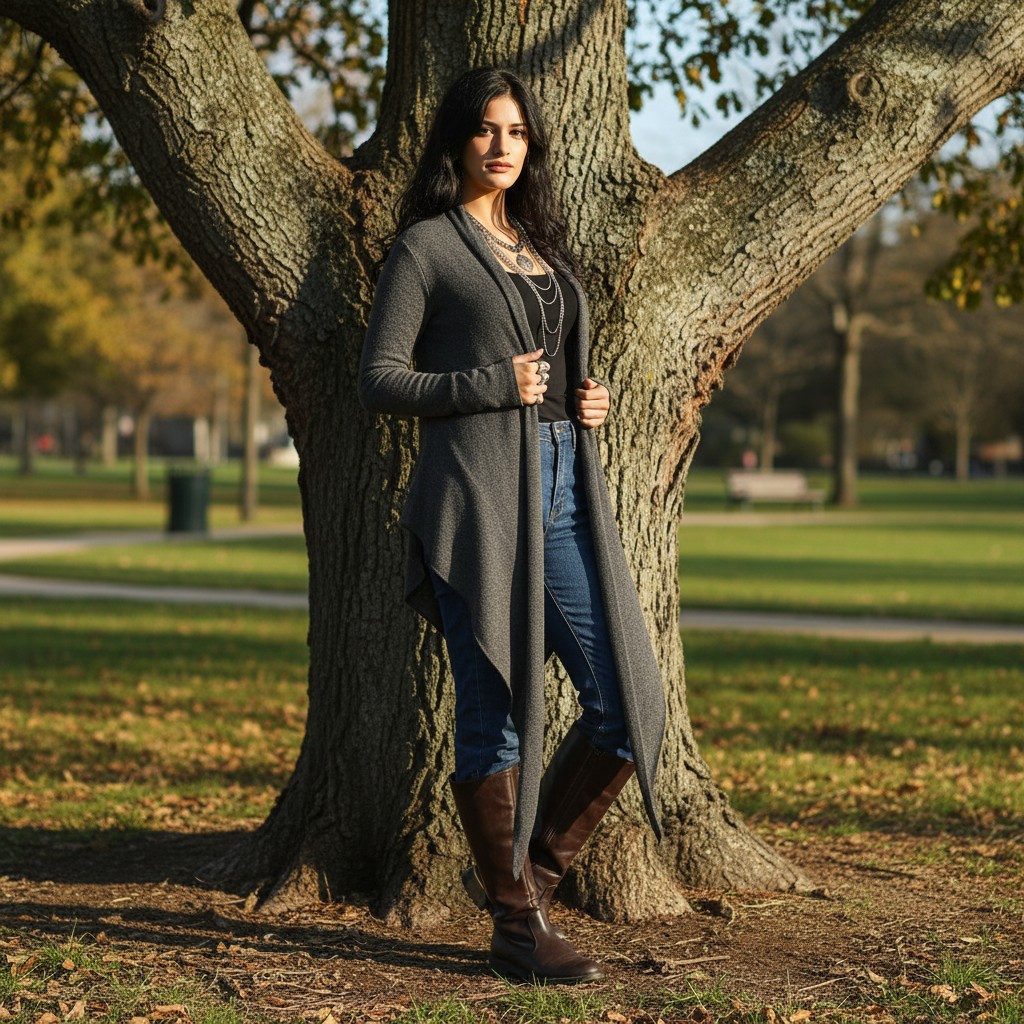 Guru-Shop Longsleeve Wickelshirt, Baumwollstrick Pullover,.. alternative Bekleidung, Ethno Style