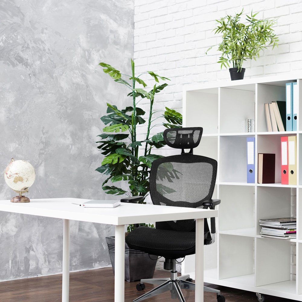hjh OFFICE Drehstuhl High End Bürostuhl Netzstoff ergonomisch (1 VENUS Schwarz ONE Schreibtischstuhl St)