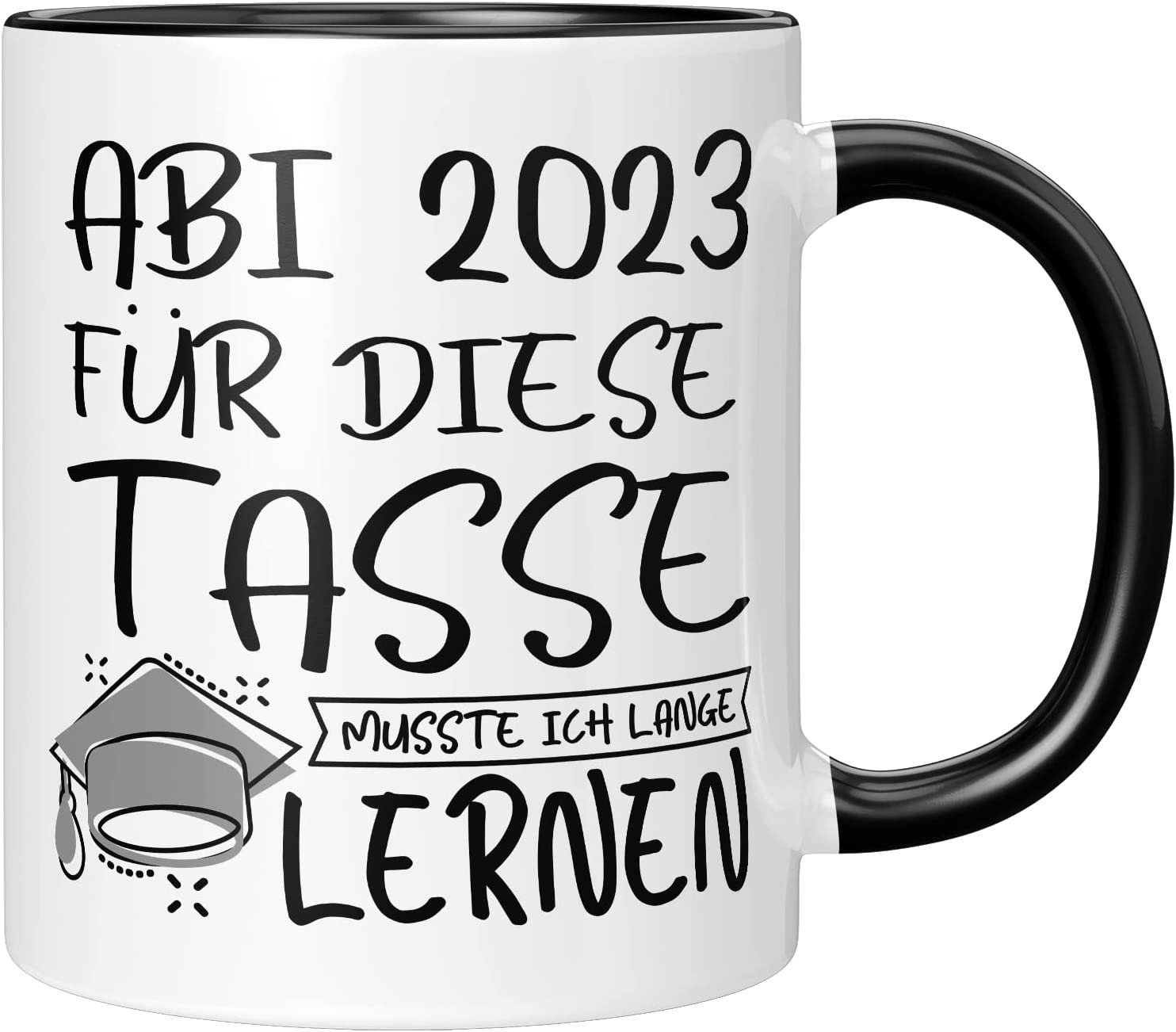 TassenTicker Tasse TASSENTICKER - Tasse - Abitur - Geschenk - Mädchen - Jungs -Abiturient, 330ml Schwarz