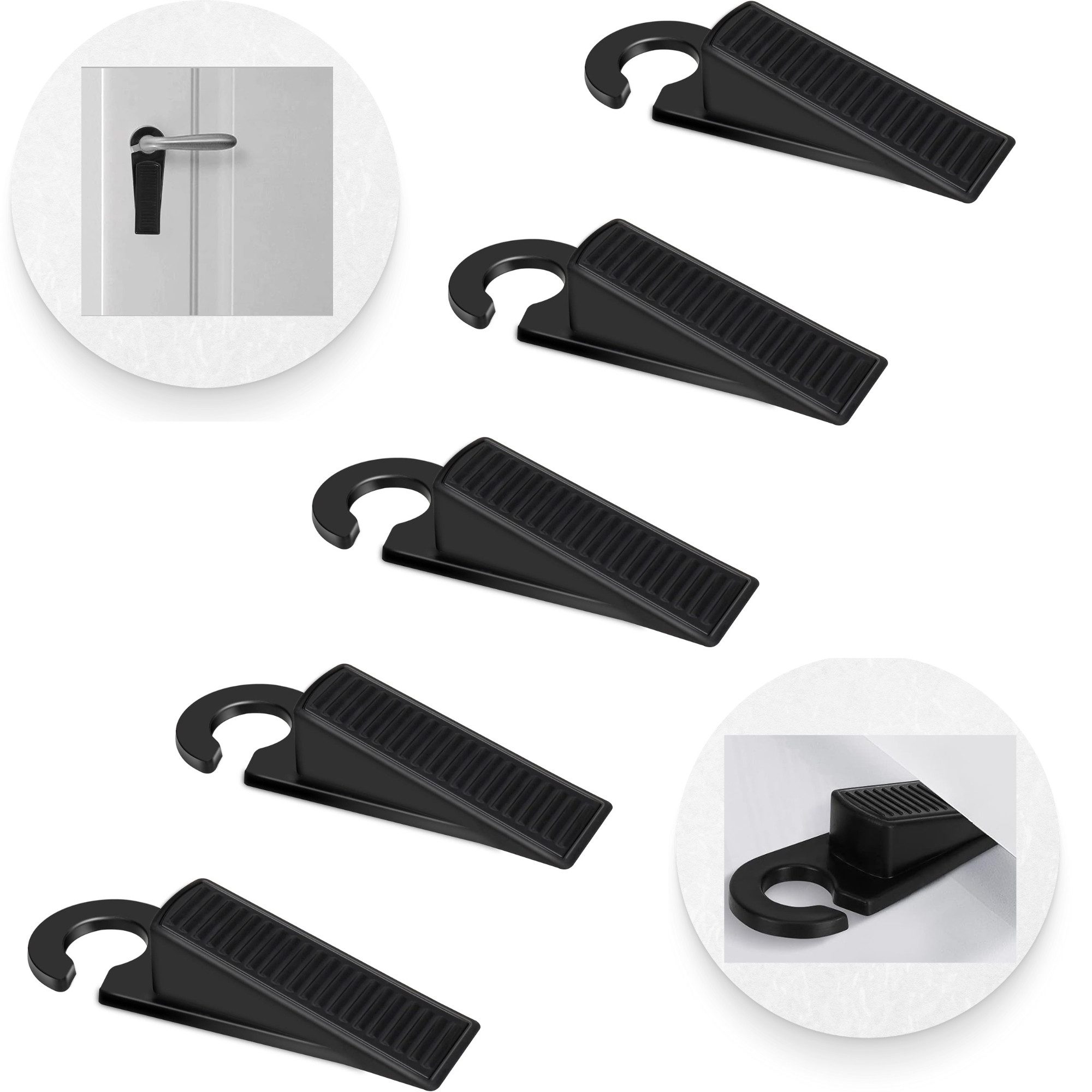 HOPS Bodentürstopper (5er Set), Türkeil - Door Stopper, Kunststoff Keile, T günstig online kaufen