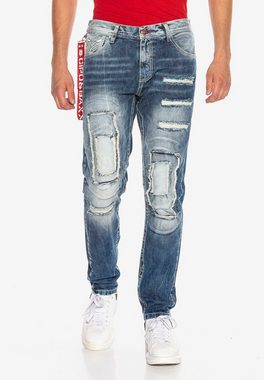 Cipo & Baxx Bequeme Jeans im ausgefallenen Lagen-Design