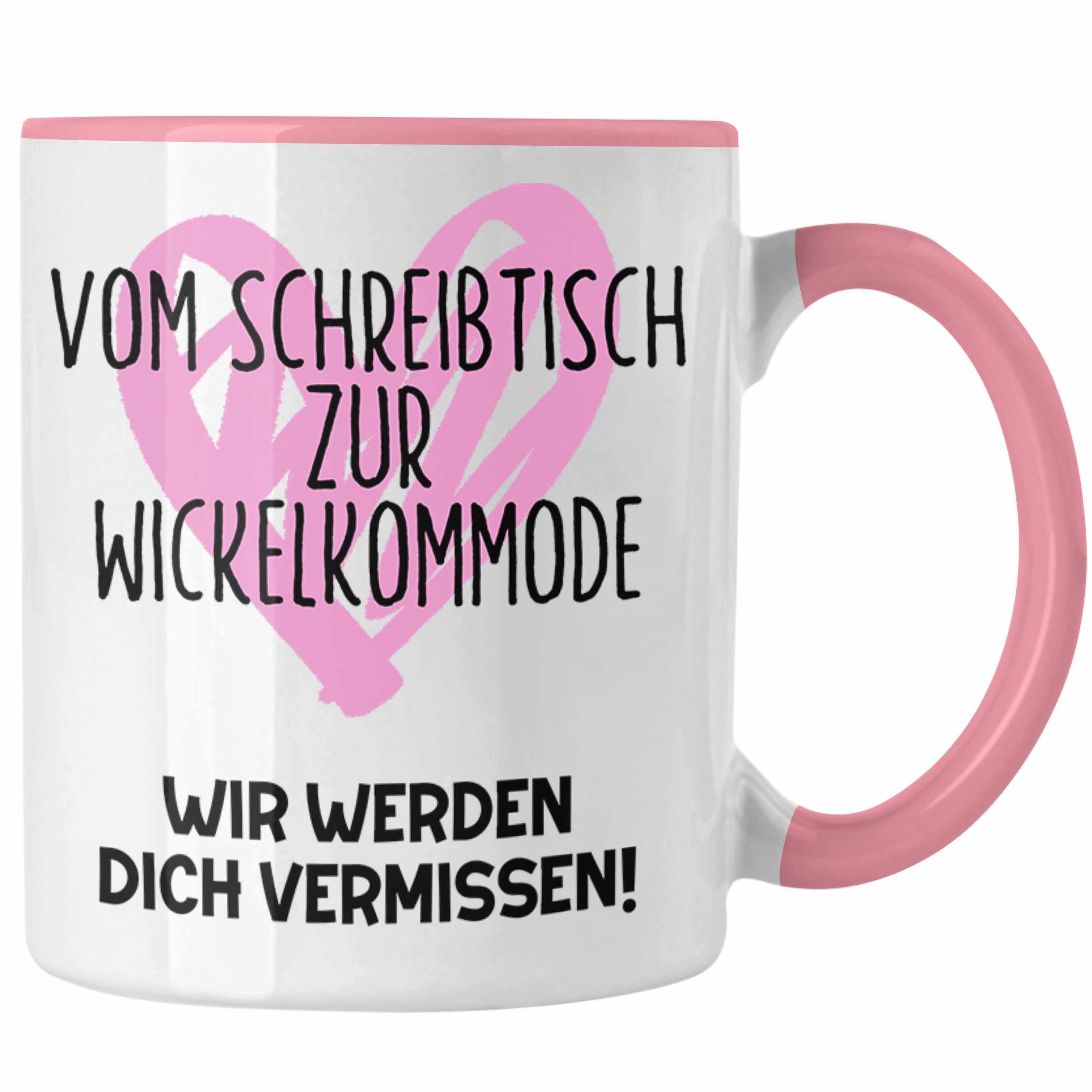 Tasse Geschenk Kollegin Mama Abschied Trendation Rosa Mutterschutz Werdende Tasse Abschieds