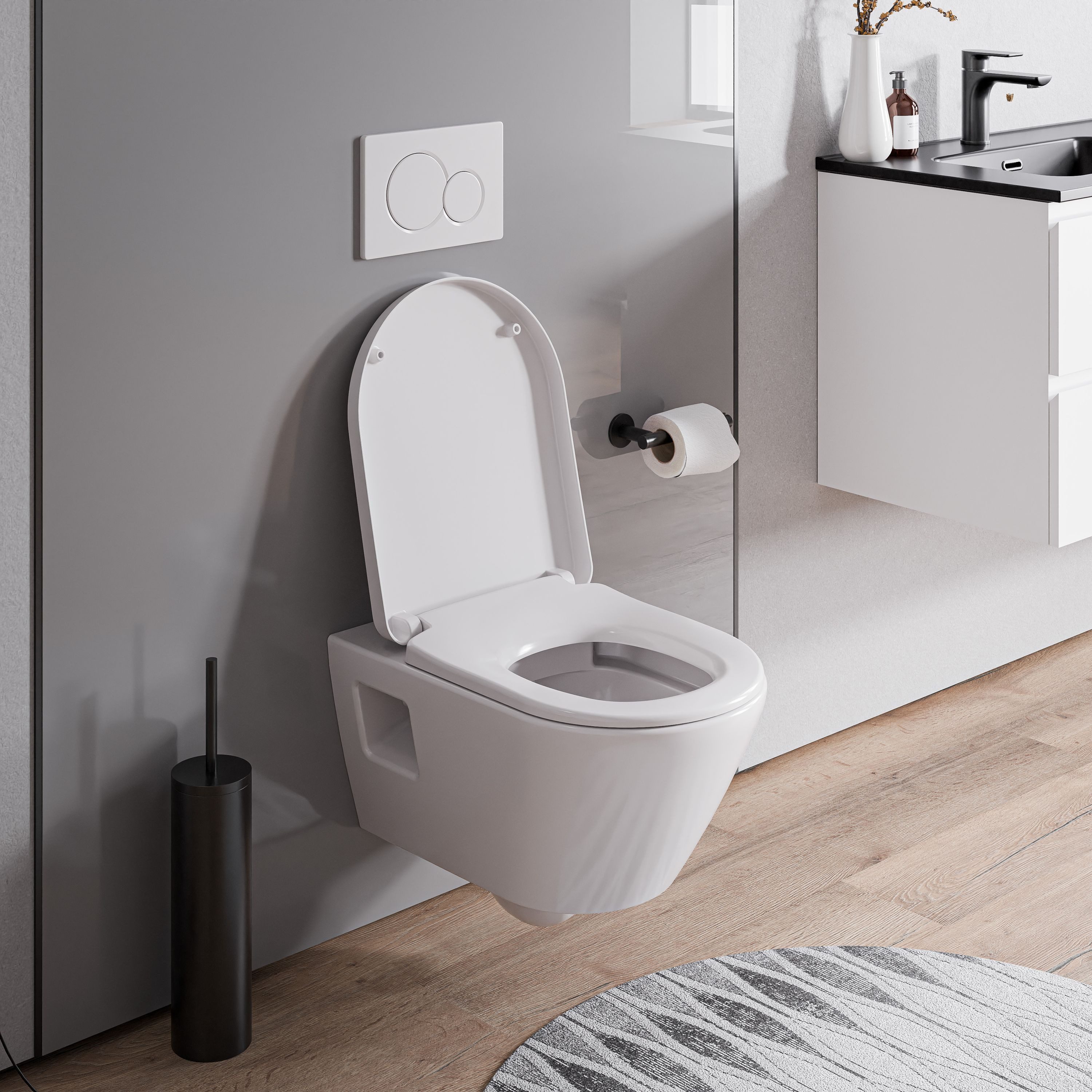 Bernstein Tiefspül-WC VIVEO, Toilette wandhängend mit günstig online kaufen
