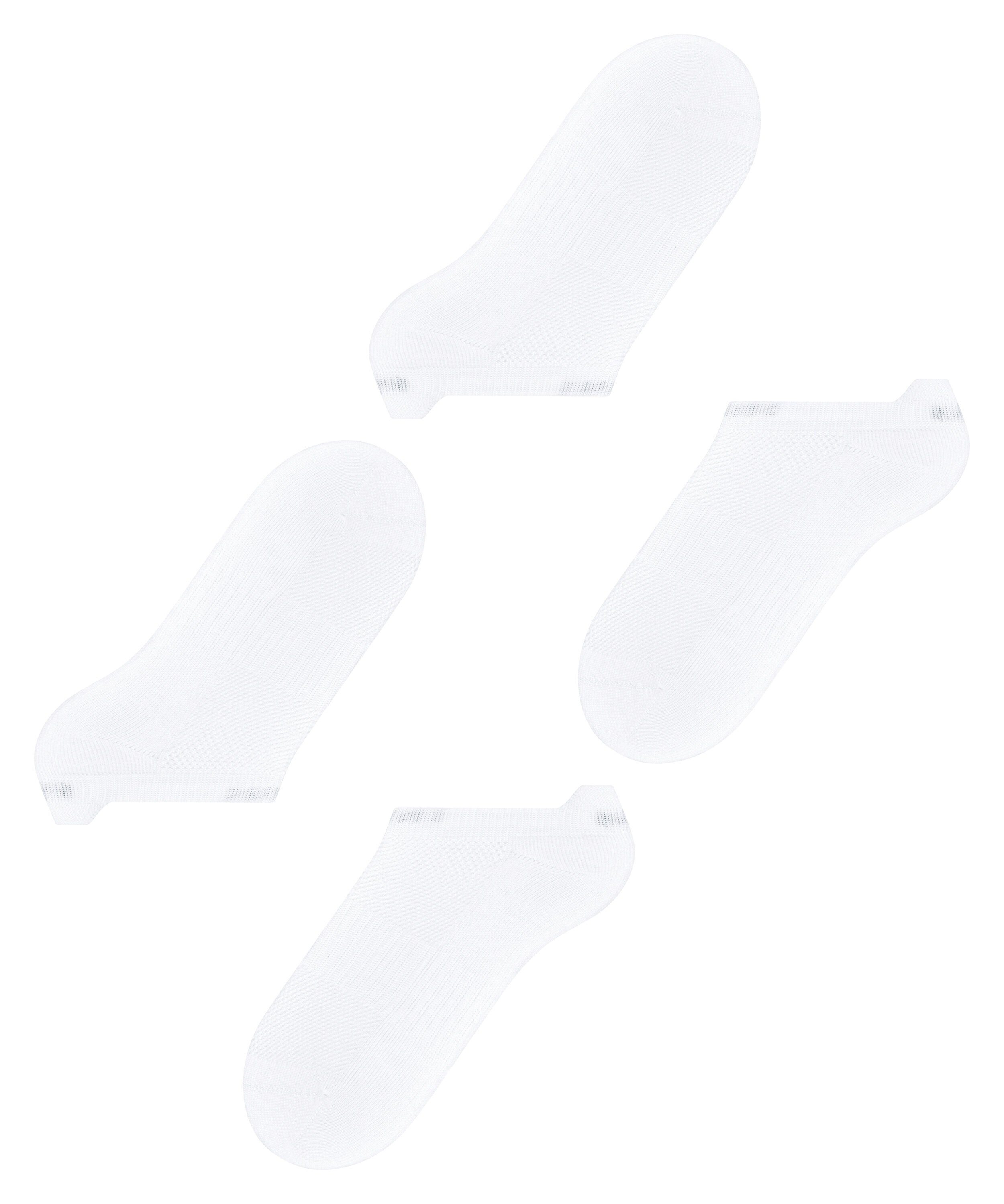 (2-Paar) aus 2-Pack Basic Esprit Sneakersocken Active white (2000) Biobaumwolle