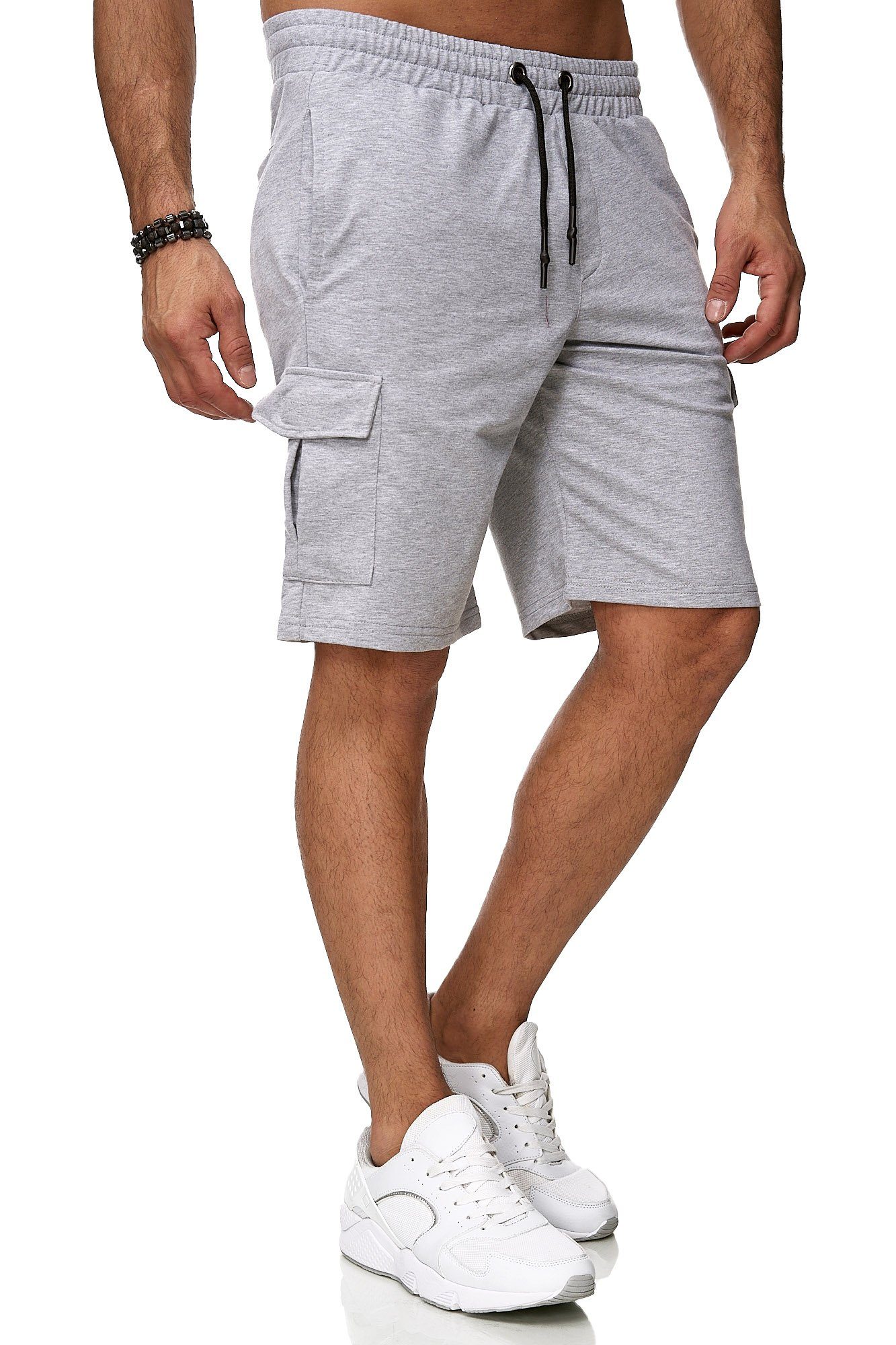 Reslad Sweatshorts Reslad Kurze Hose Herren Cargo Bermuda Shorts Jogginghose Sport-Hose (1-tlg) Sweatshorts Jogginghose mit Cargo-Taschen