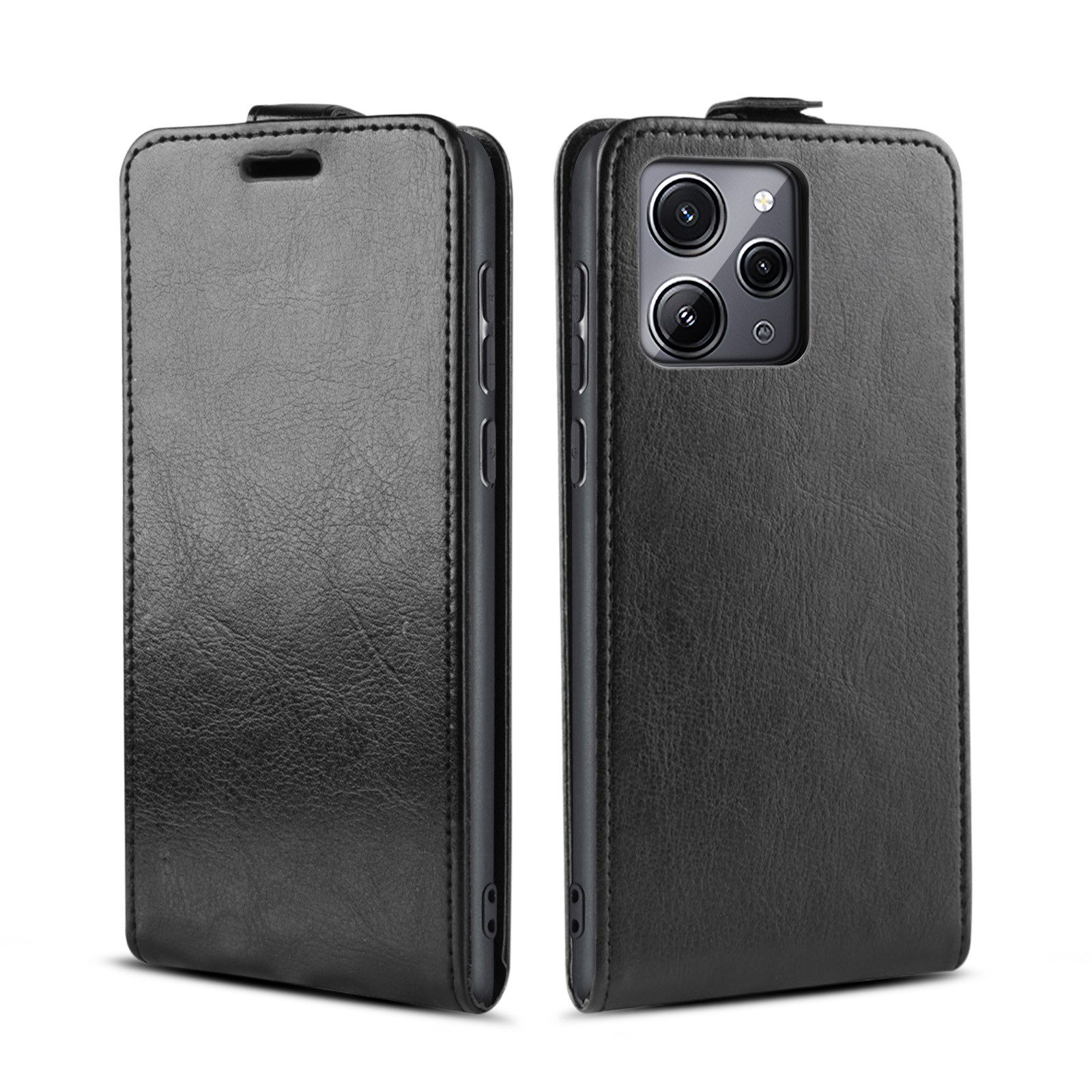 Tec-Expert Handyhülle Klapp Hülle für Xiaomi Redmi 12 6.79 Zoll, 6.79", Tasche Klapphülle Case mit Kartenfach Fliphülle vertikal