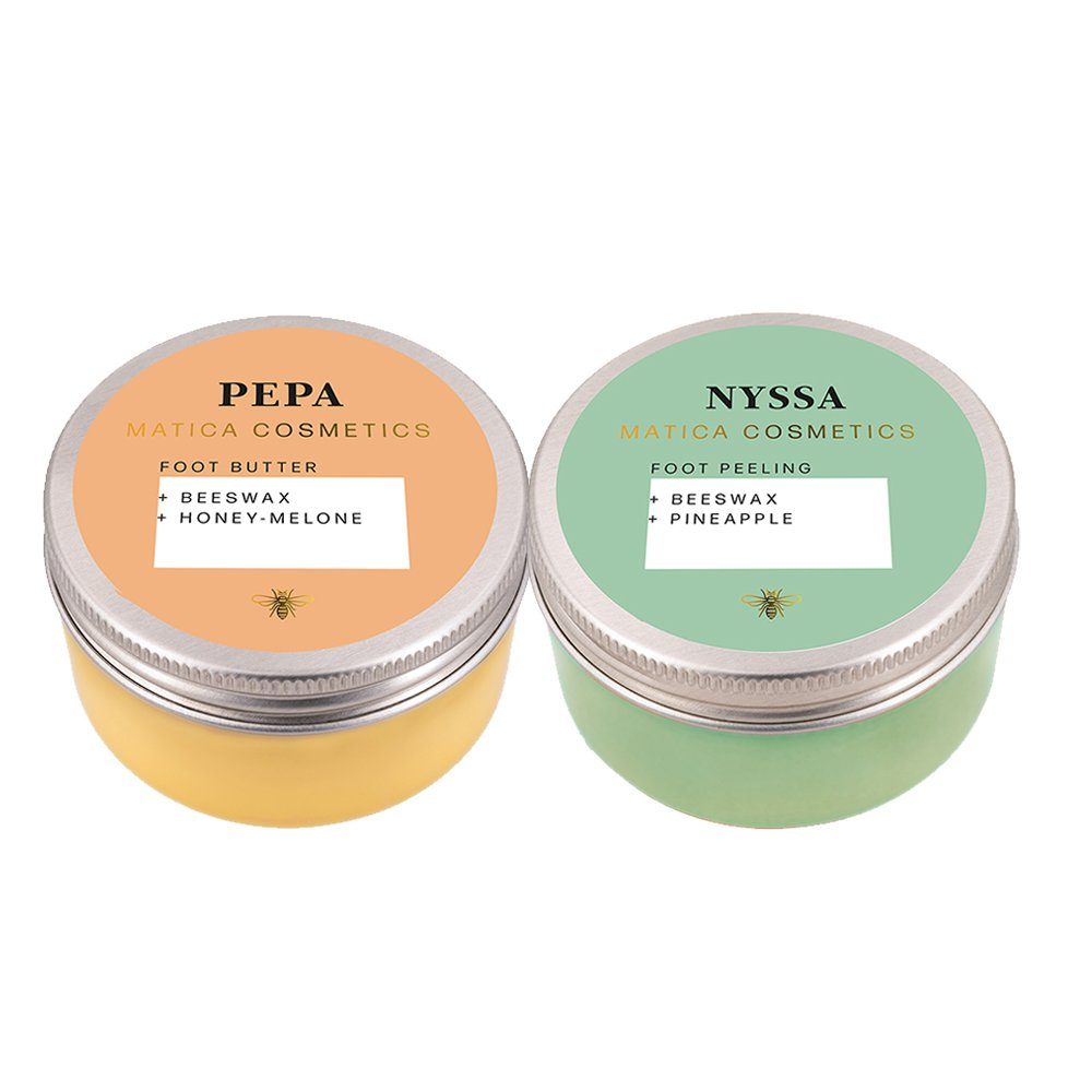 Matica Cosmetics Fußpeeling Fußpflege-Set NYSSA & PEPA