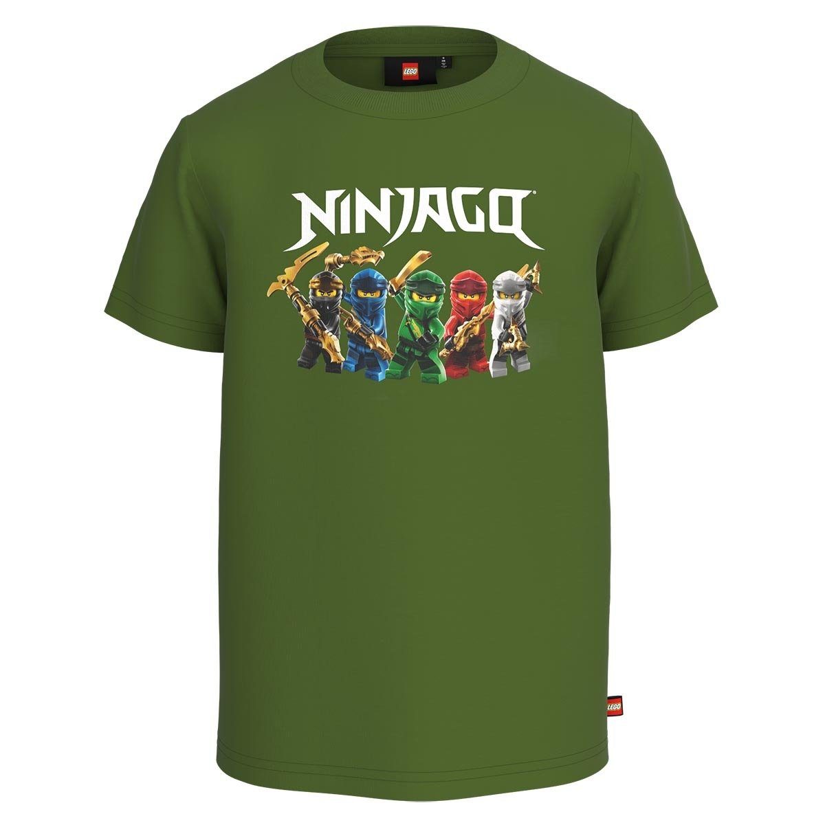 LEGO® Wear T-Shirt LEGO Ninjago - LWTAYLOR 121 (1-tlg) Green Melange