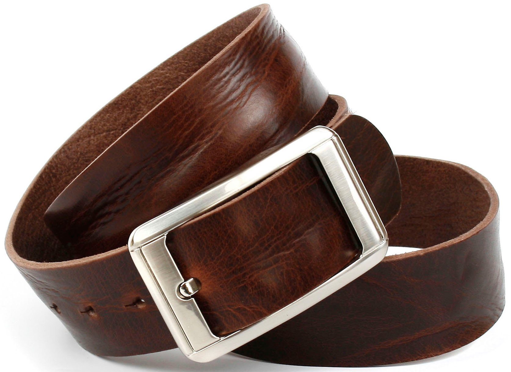 Anthoni Crown Ledergürtel mit grober Oberflächennarbung