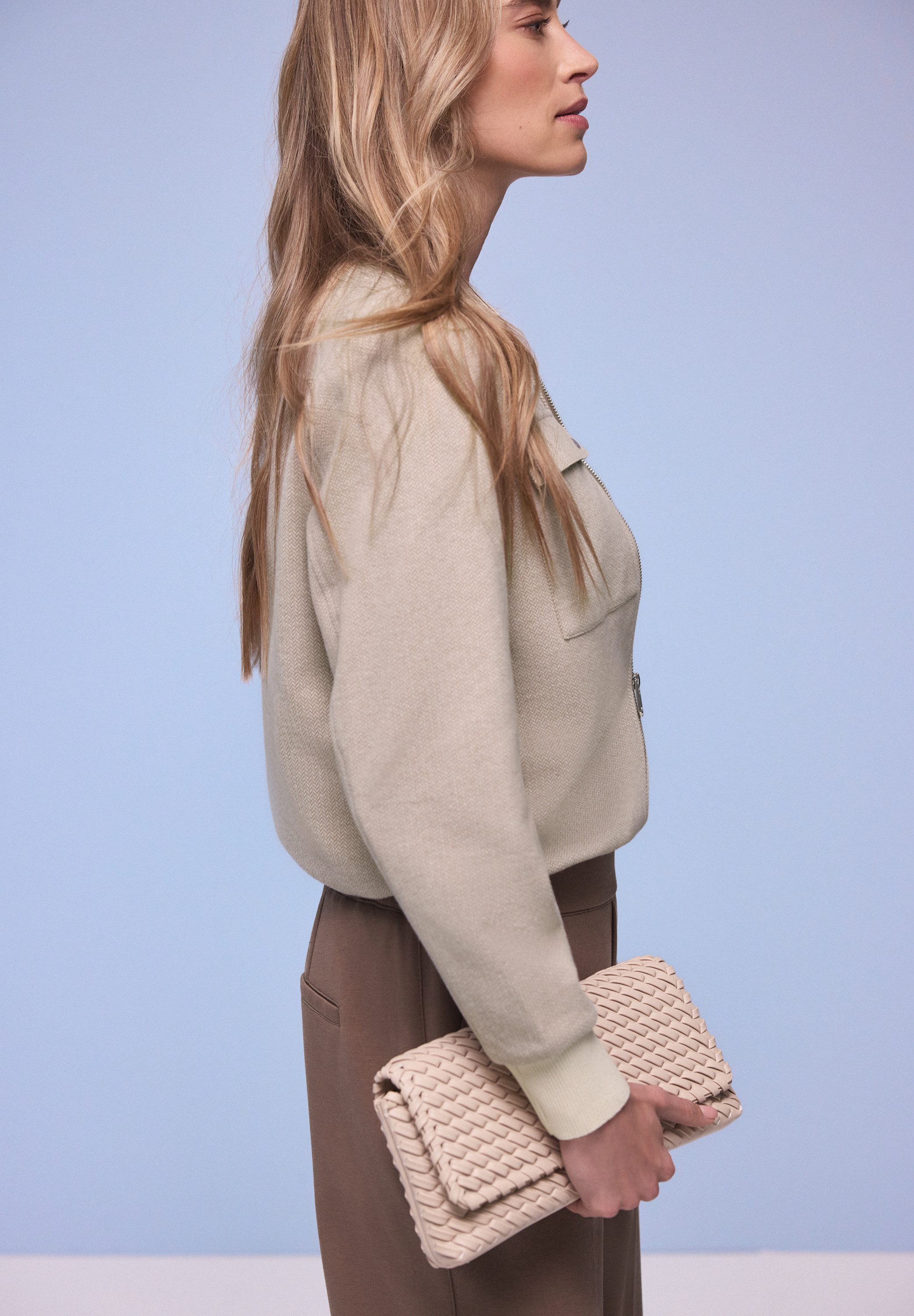 STREET ONE Blouson mit modernem Herringbone‑Muster günstig online kaufen