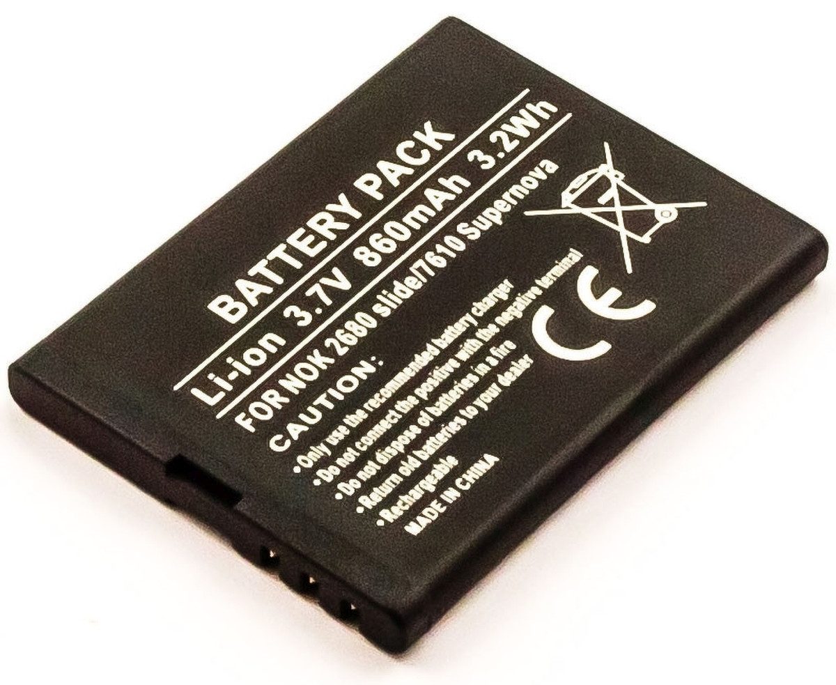 Akku für Nokia X3 Touch and Type Li-Ion 3,7 Volt 650 mAh schwarz Handy-Akku