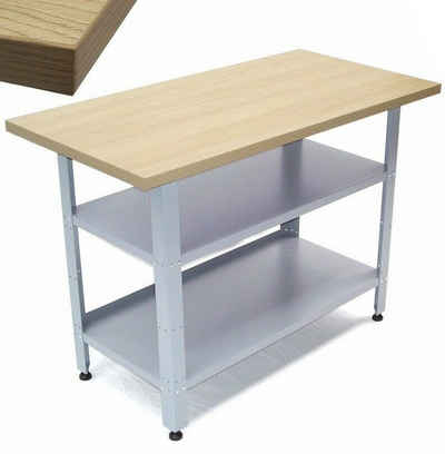 Apex Werkbank Werkbank Werkstatttisch 06058 Werktisch 120cm Packtisch Holzarbeitsplatte Tisch, (1-tlg)