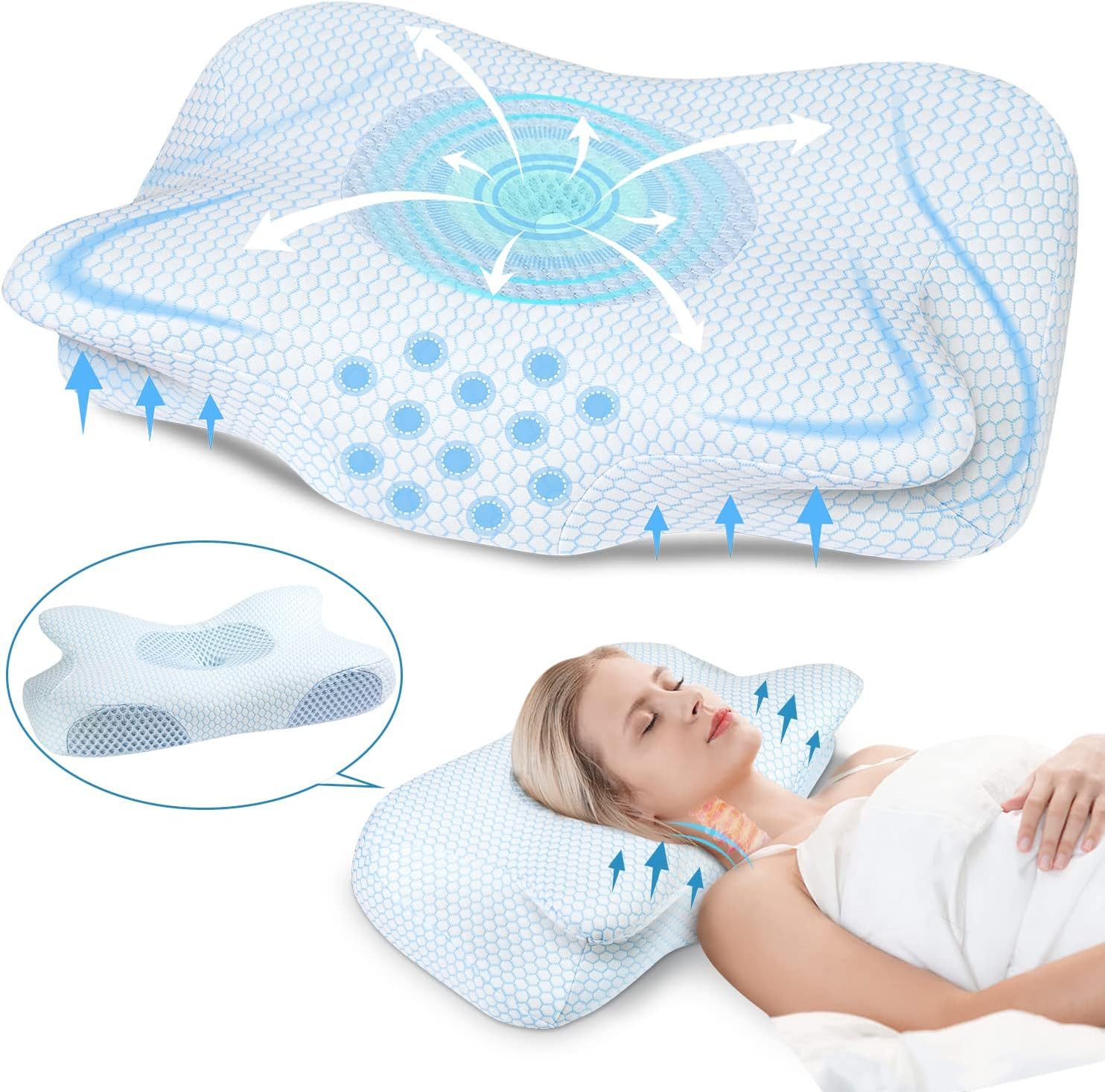 Refined Living Nackenstützkissen für erholsamen Schlaf,Orthopädisches günstig online kaufen